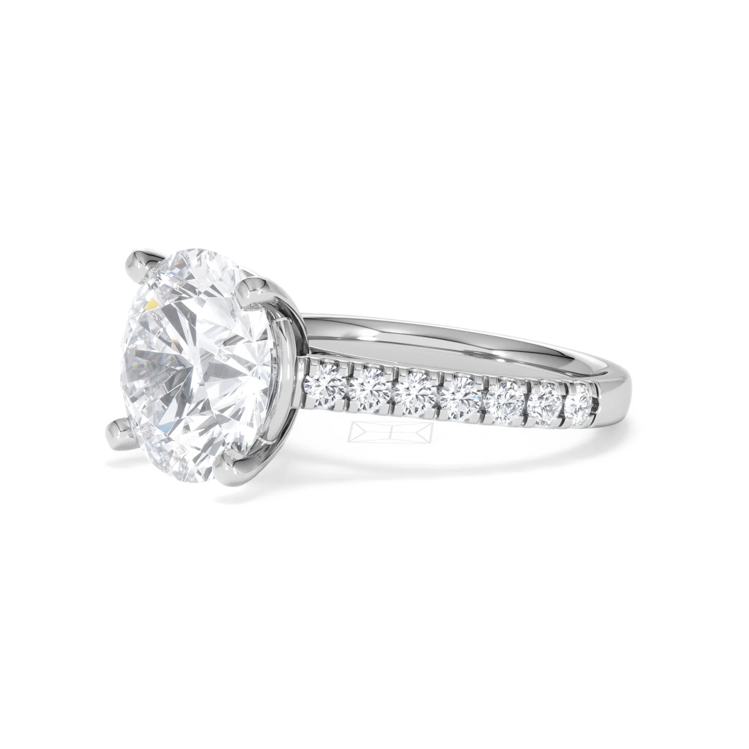 Natalia 5.65ct Lab Diamond Round Cut Engagement Ring in Platinum G/VS1 - Image 78