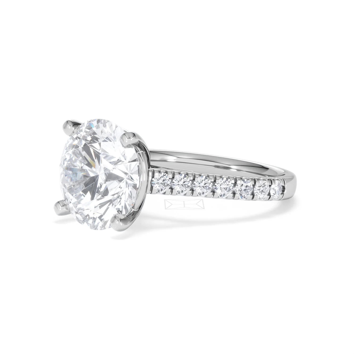 Natalia 5.65ct Lab Diamond Round Cut Engagement Ring in Platinum G/VS1 - Image 79