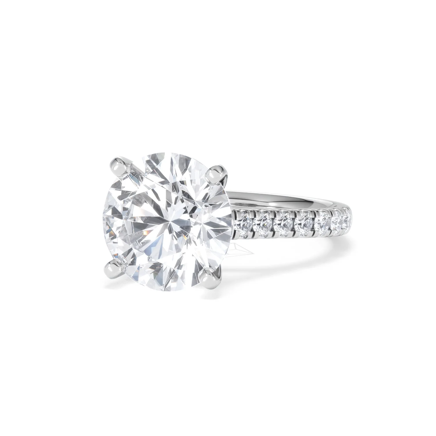 Natalia 5.65ct Lab Diamond Round Cut Engagement Ring in Platinum G/VS1 - Image 84