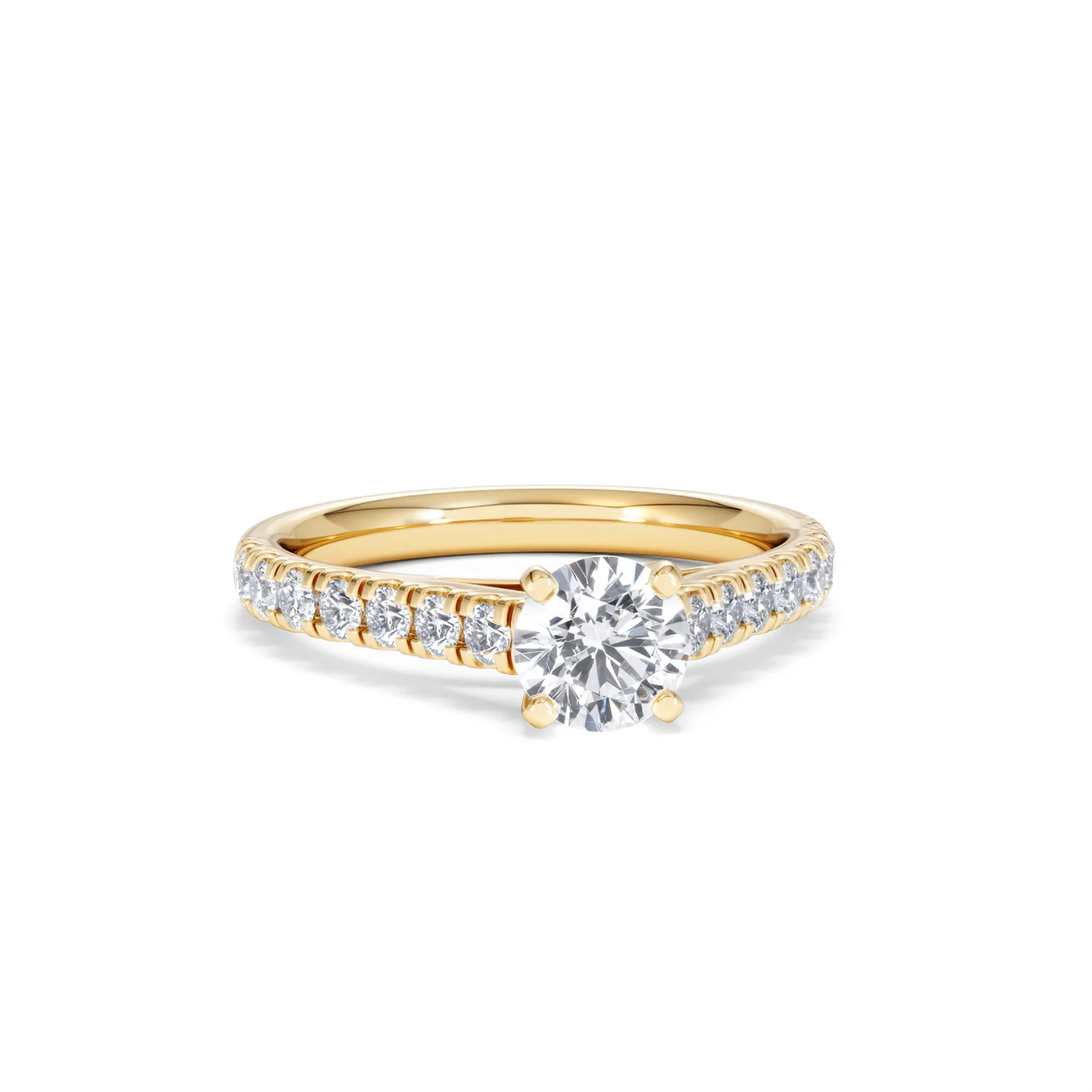 Natalia GIA Diamond Engagement Side Stone Ring 18K Gold 1.15CT G/VS2 - Image 10
