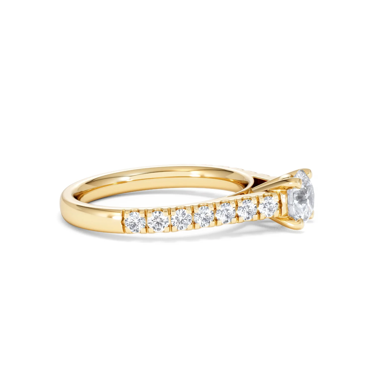 Natalia GIA Diamond Engagement Side Stone Ring 18K Gold 1.15CT G/VS2 - Image 24
