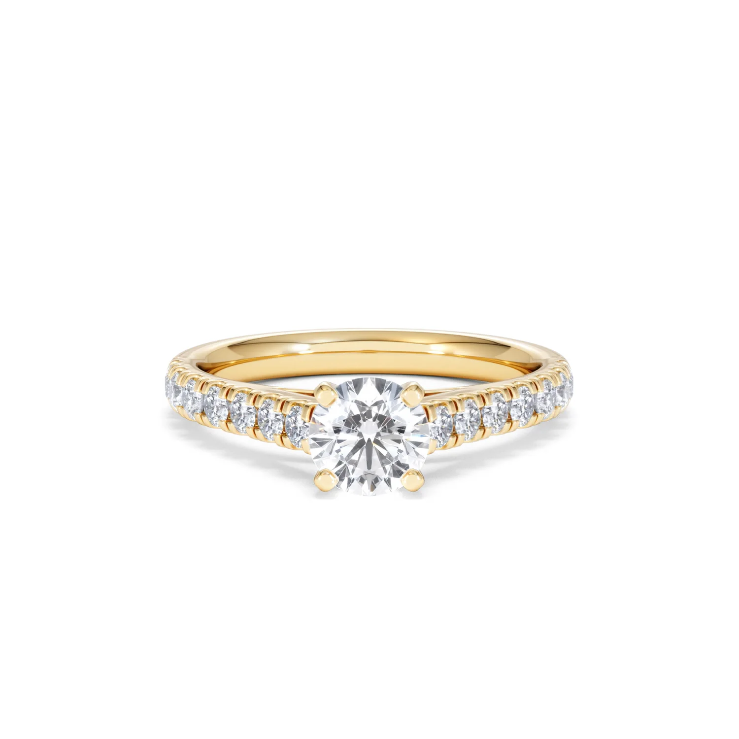 Natalia GIA Diamond Engagement Side Stone Ring 18K Gold 1.15CT G/VS2 - Image 8