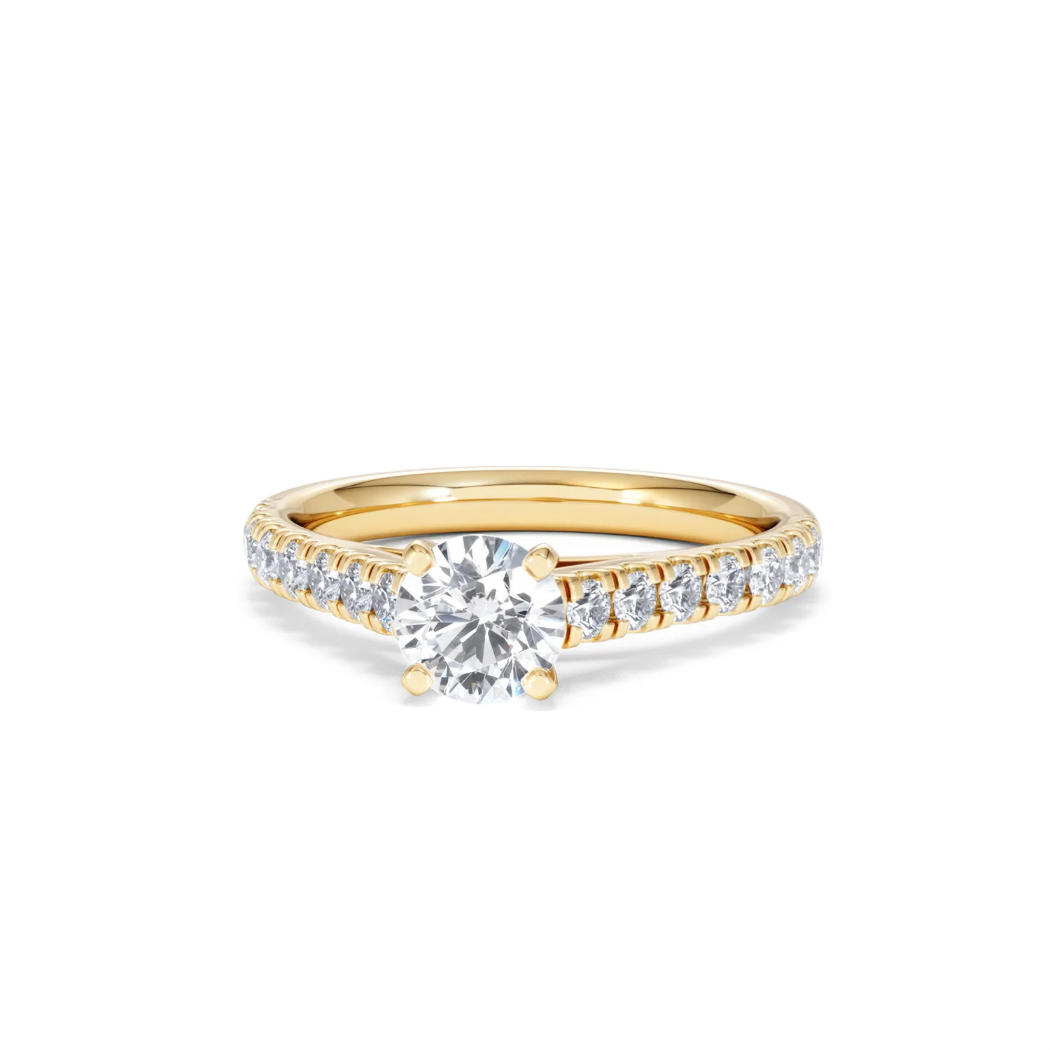 Natalia GIA Diamond Engagement Side Stone Ring 18K Gold 1.15CT G/VS2 - Image 86