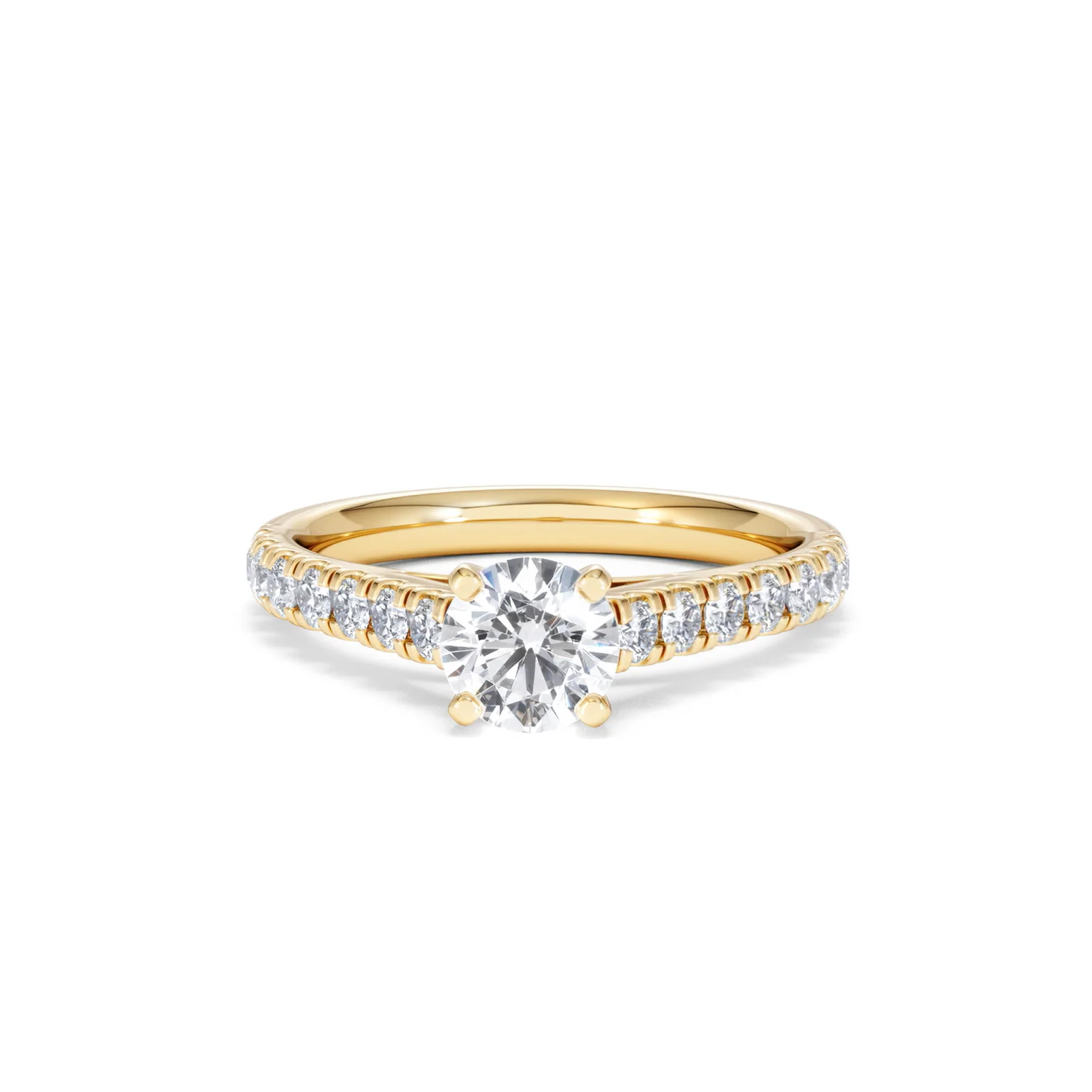 Natalia GIA Diamond Engagement Side Stone Ring 18K Gold 1.15CT G/VS2 - Image 87