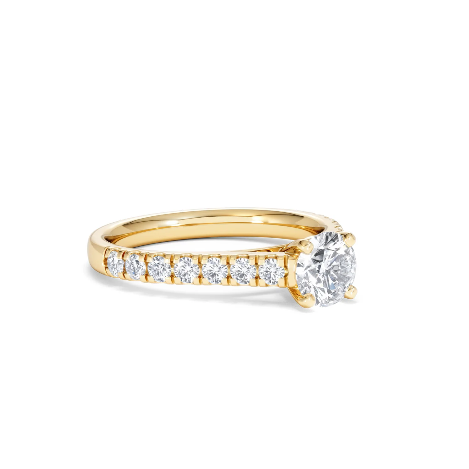 Natalia GIA Diamond Engagement Side Stone Ring 18K Gold 1.15CT G/SI2 - Image 16