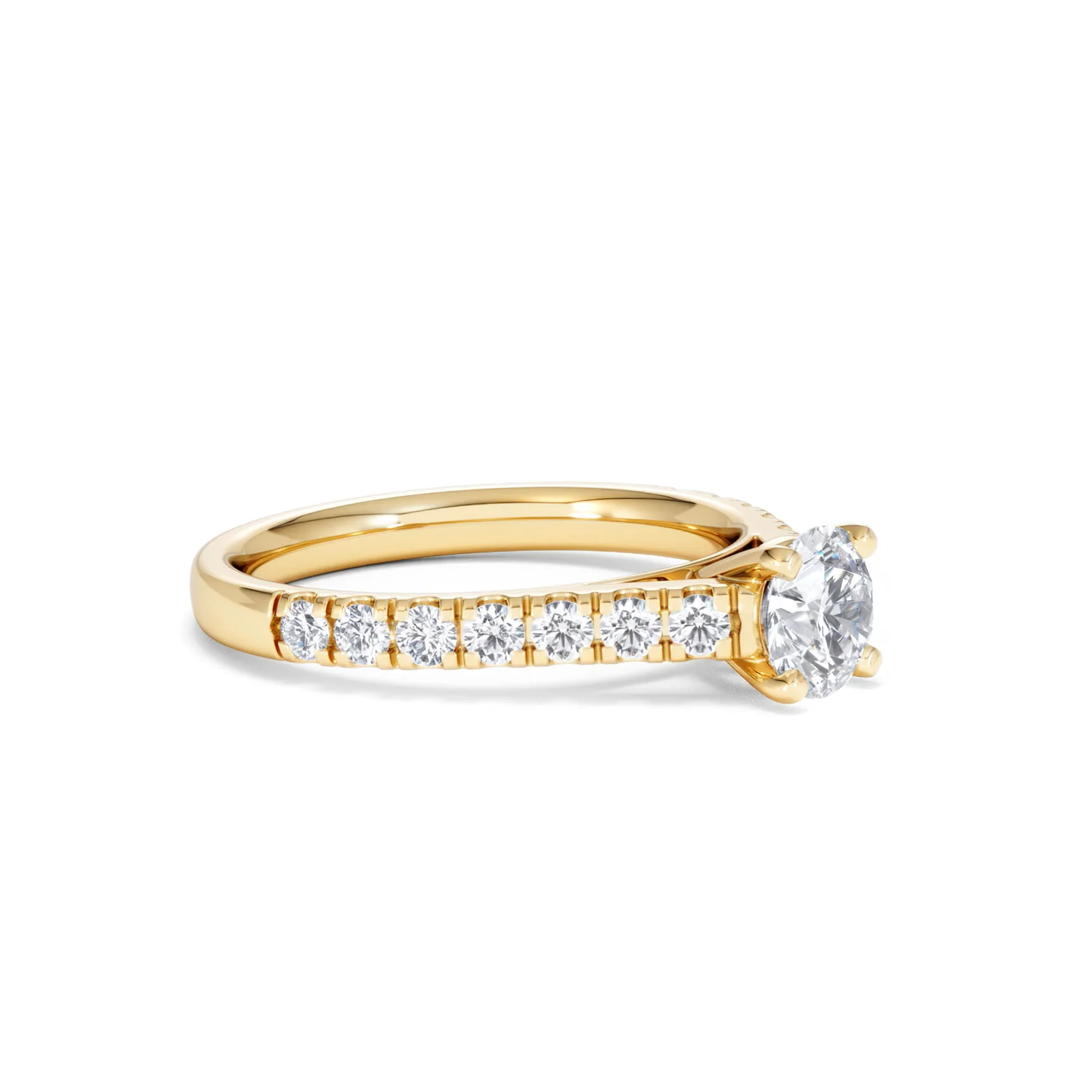 Natalia GIA Diamond Engagement Side Stone Ring 18K Gold 1.15CT G/SI2 - Image 19
