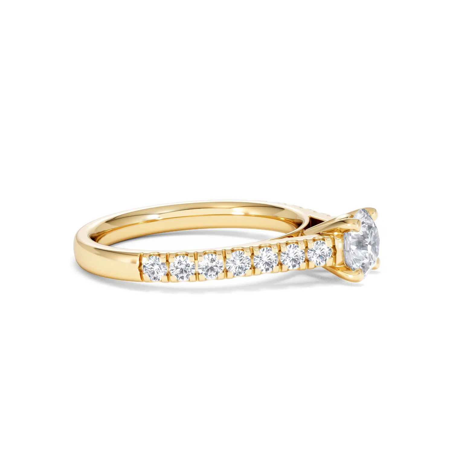 Natalia GIA Diamond Engagement Side Stone Ring 18K Gold 1.15CT G/SI2 - Image 23