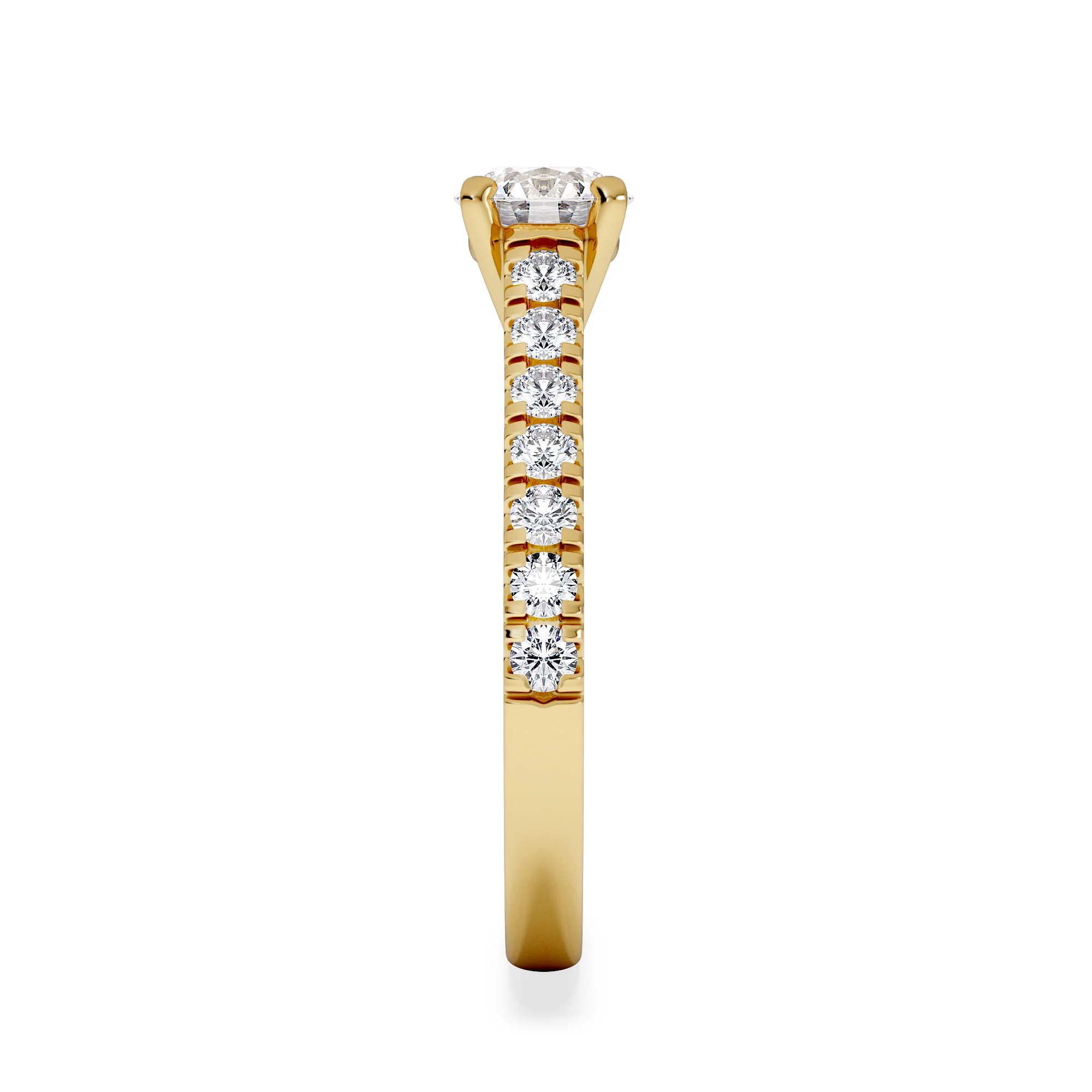 Natalia GIA Diamond Engagement Side Stone Ring 18K Gold 1.15CT G/SI2 - Image 5