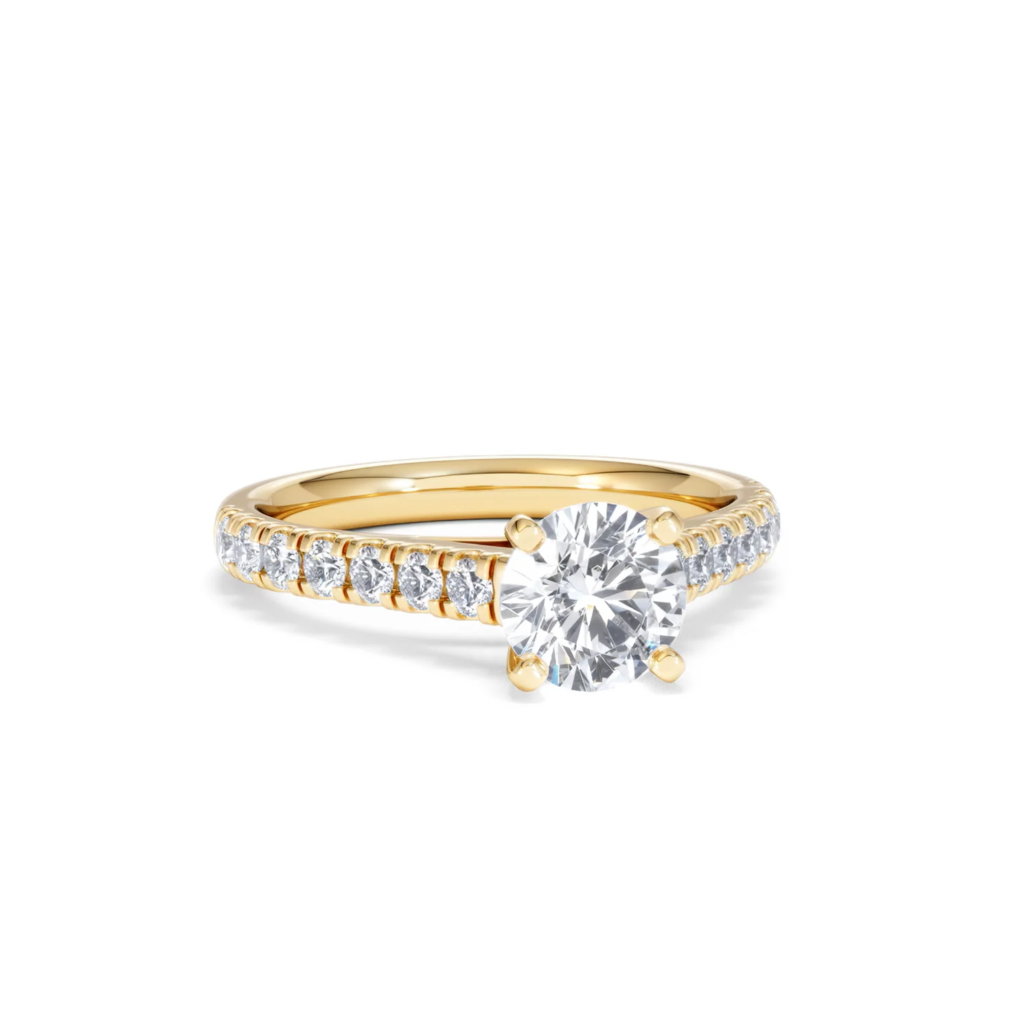 Natalia GIA Diamond Engagement Side Stone Ring 18K Gold 1.40CT G/SI2 - Image 11