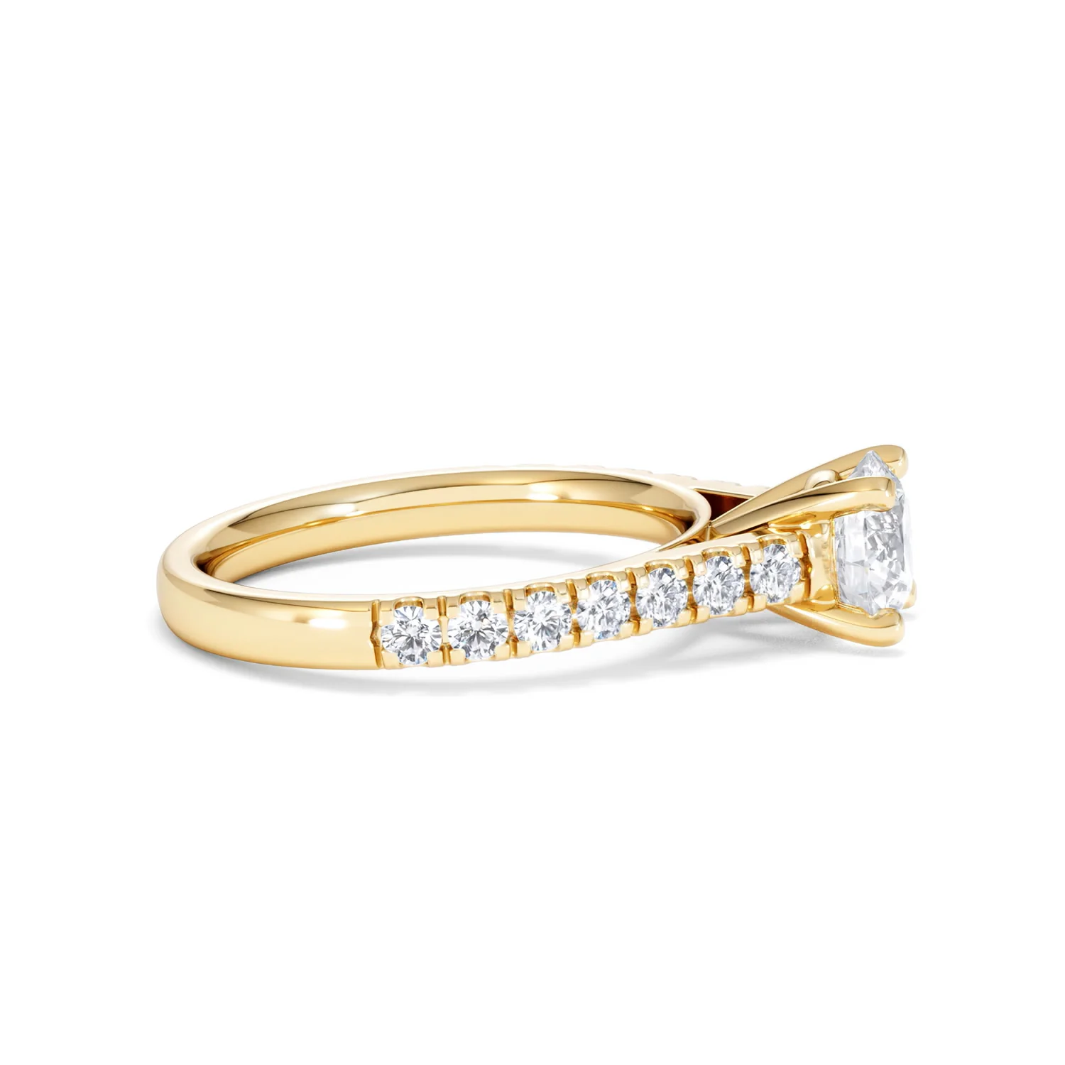 Natalia GIA Diamond Engagement Side Stone Ring 18K Gold 1.40CT G/SI2 - Image 26