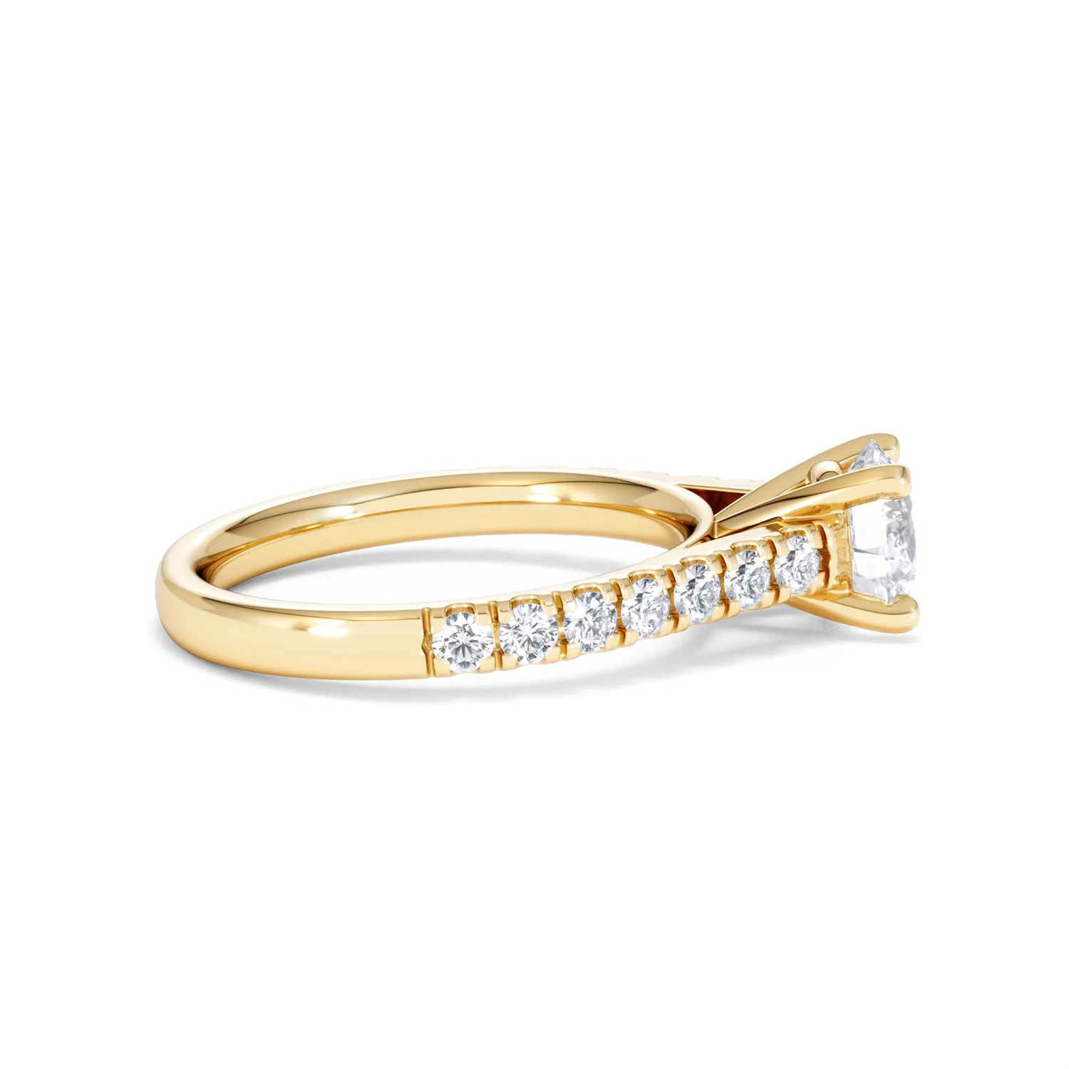 Natalia GIA Diamond Engagement Side Stone Ring 18K Gold 1.40CT G/SI2 - Image 28