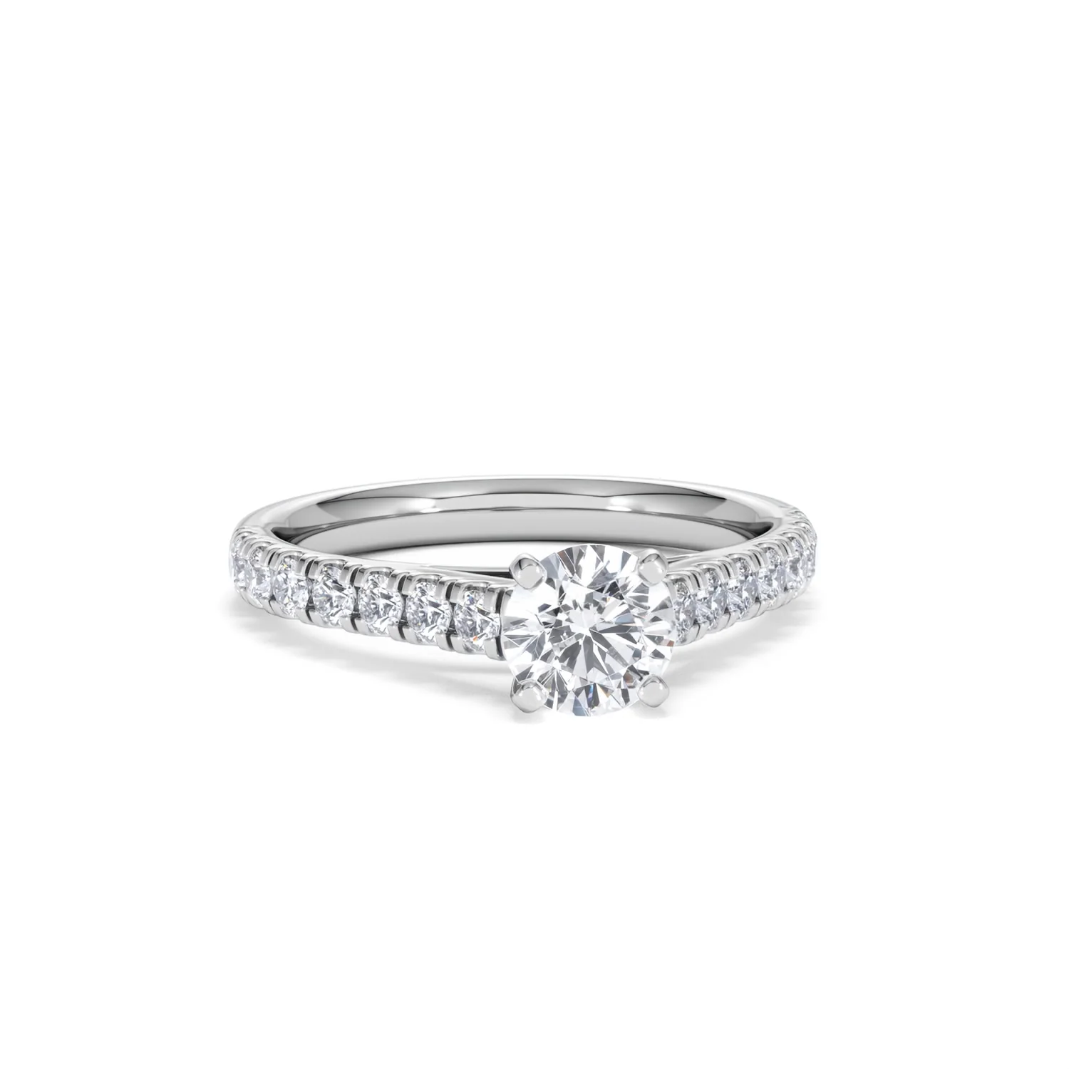 Natalia GIA Diamond Engagement Side Stone Ring 18KW Gold 1.15CT G/SI2 - Image 10