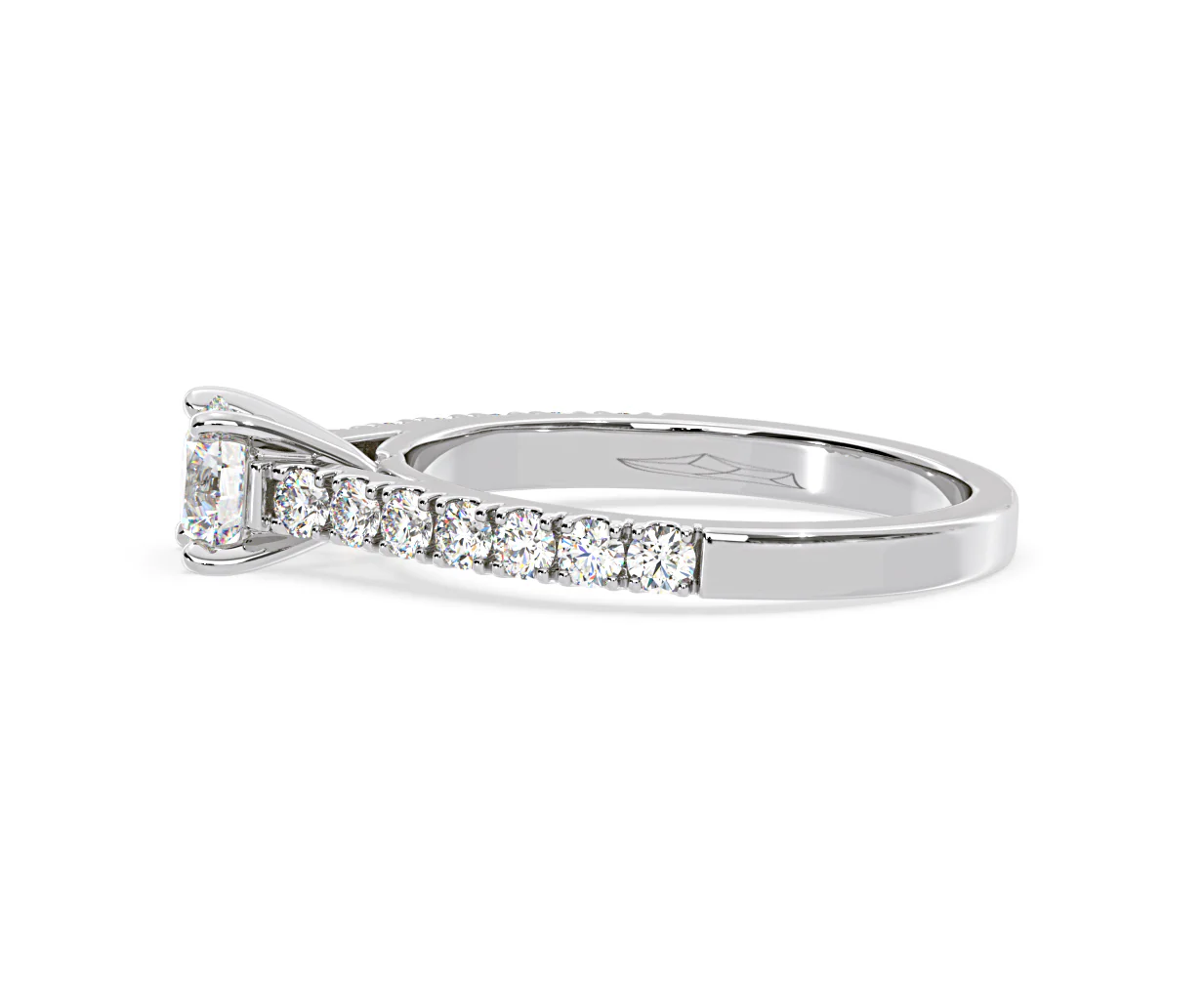 Natalia GIA Diamond Engagement Side Stone Ring 18KW Gold 1.15CT G/SI2 - Image 107