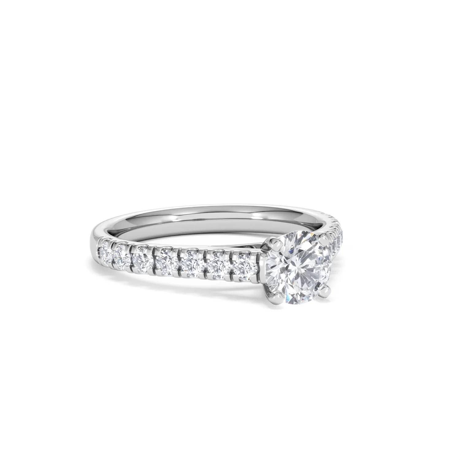 Natalia GIA Diamond Engagement Side Stone Ring 18KW Gold 1.15CT G/SI2 - Image 14