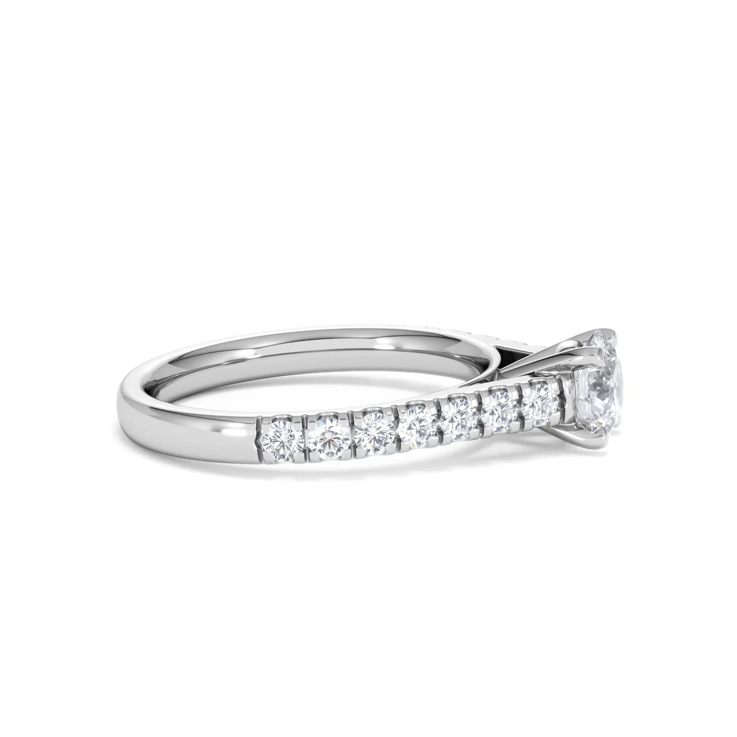 Natalia GIA Diamond Engagement Side Stone Ring 18KW Gold 1.15CT G/SI2 - Image 25