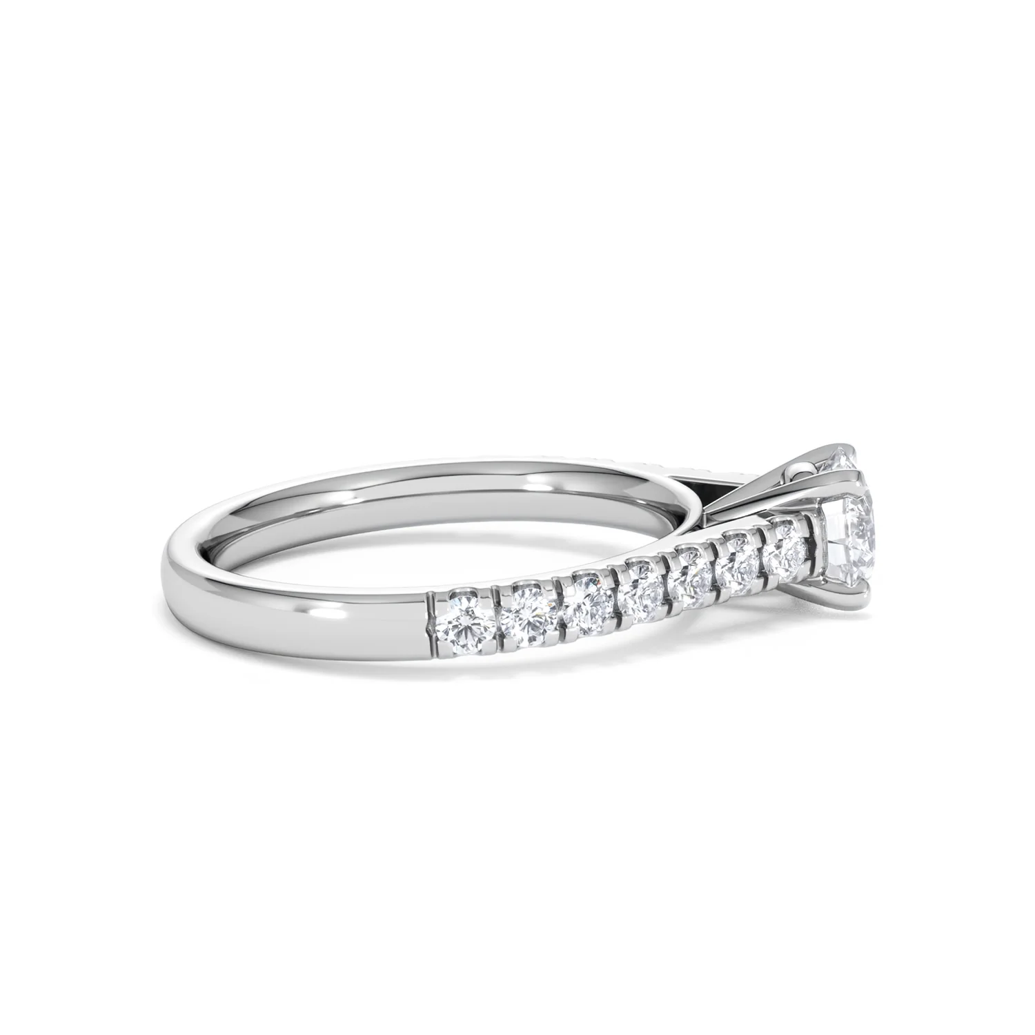 Natalia GIA Diamond Engagement Side Stone Ring 18KW Gold 1.15CT G/SI2 - Image 28