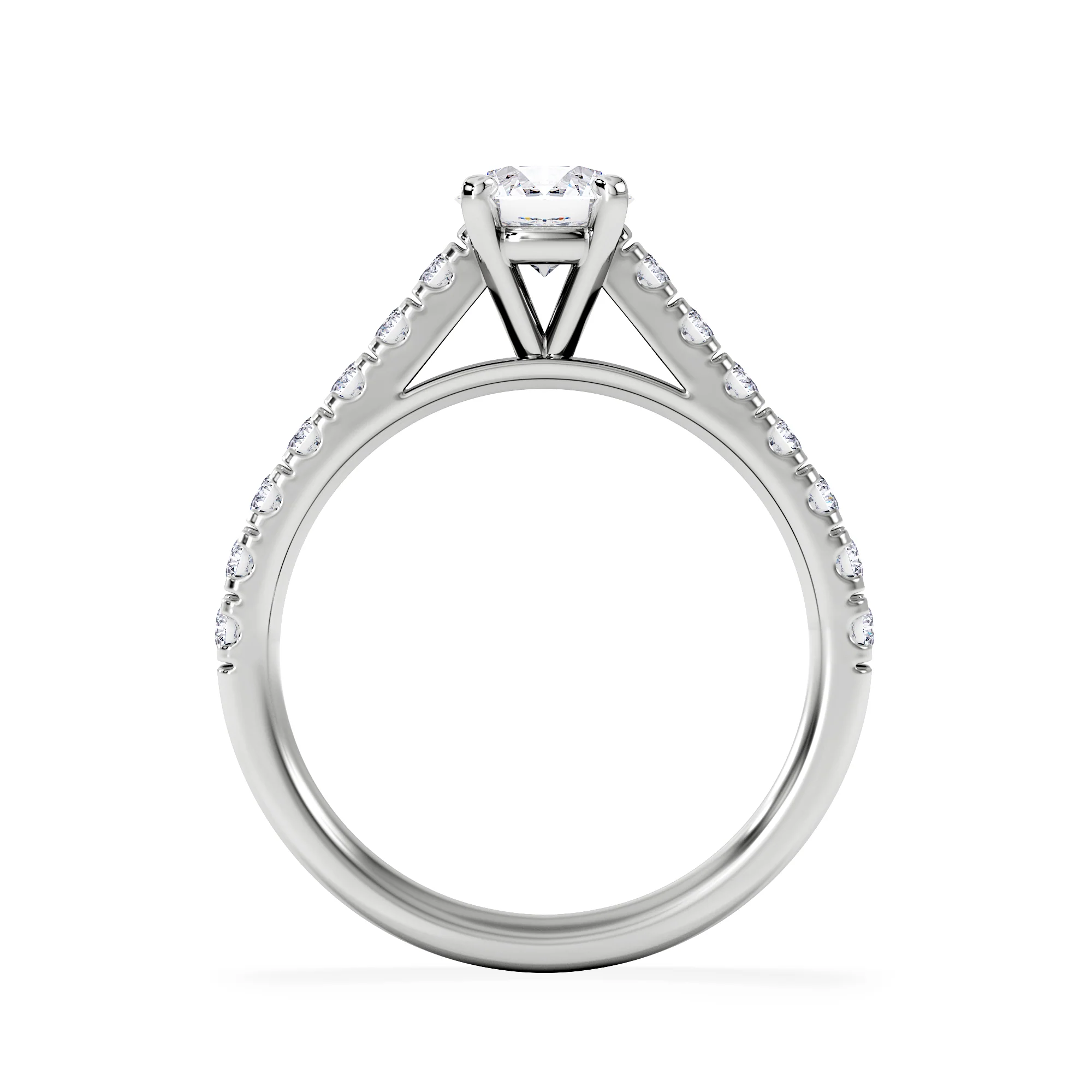 Natalia GIA Diamond Engagement Side Stone Ring 18KW Gold 1.15CT G/SI2 - Image 3