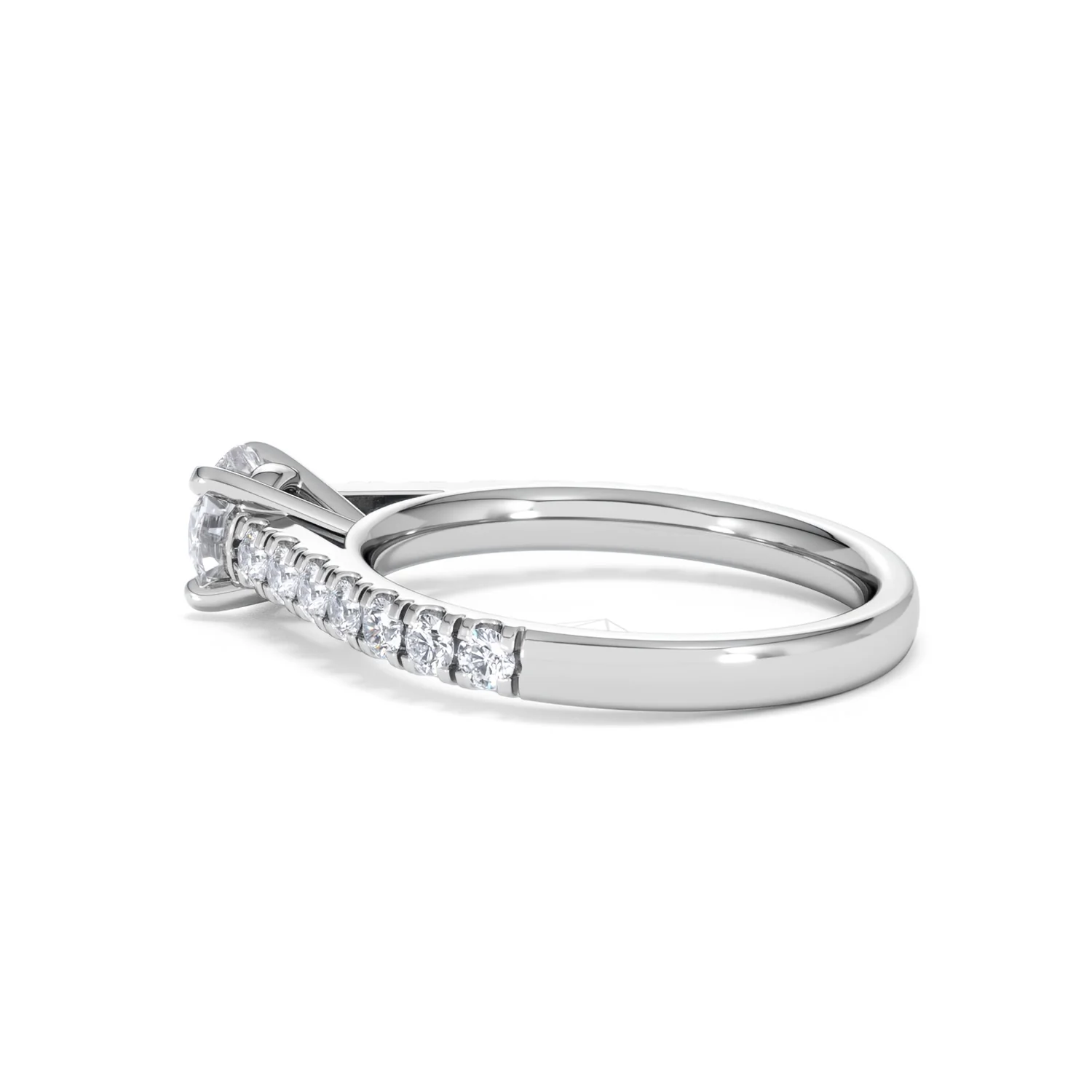 Natalia GIA Diamond Engagement Side Stone Ring 18KW Gold 1.15CT G/SI2 - Image 63