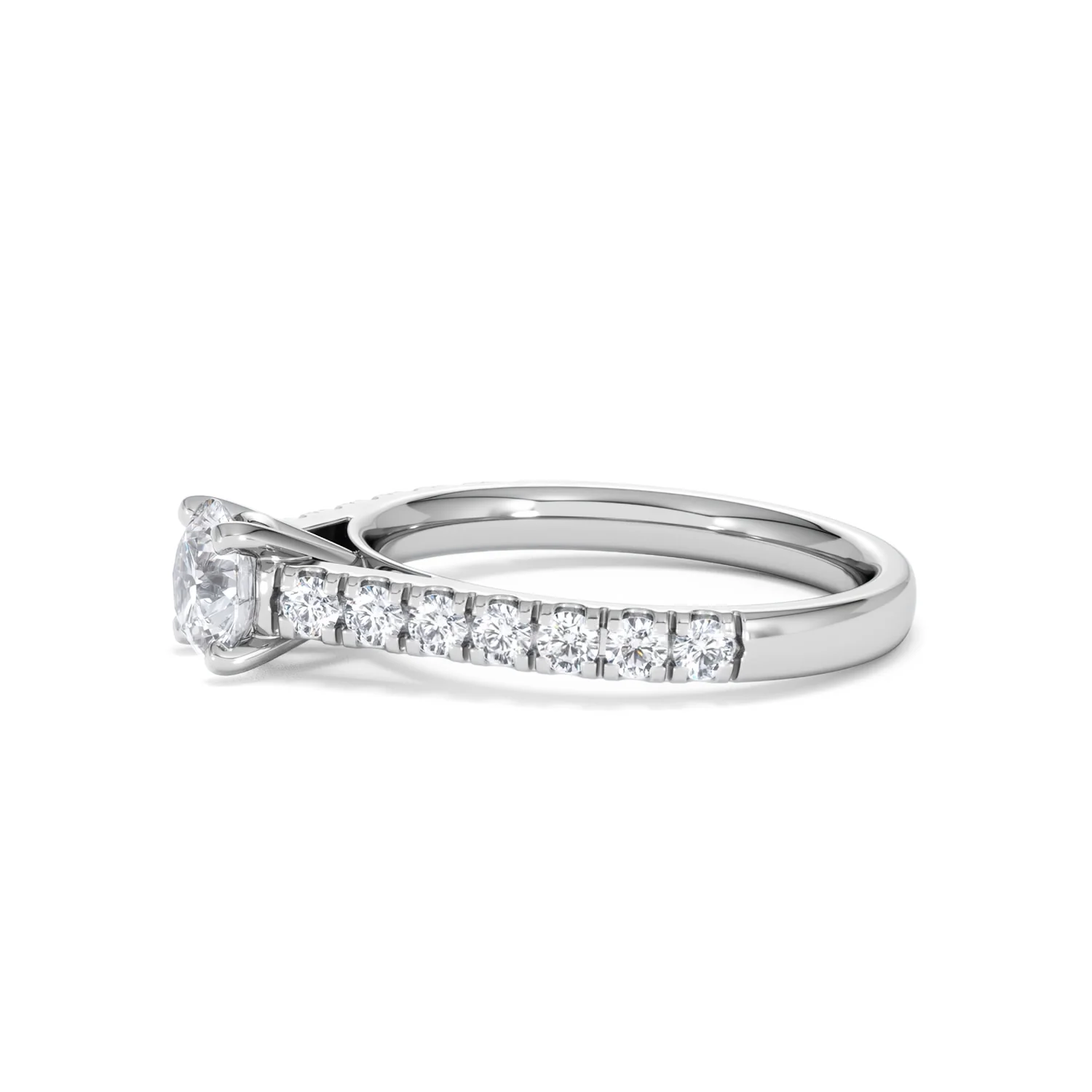 Natalia GIA Diamond Engagement Side Stone Ring 18KW Gold 1.15CT G/SI2 - Image 72