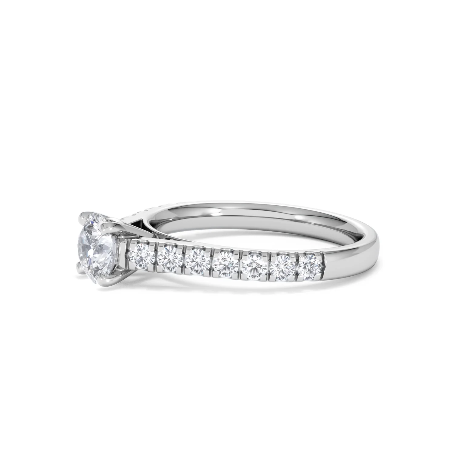Natalia GIA Diamond Engagement Side Stone Ring 18KW Gold 1.15CT G/SI2 - Image 74