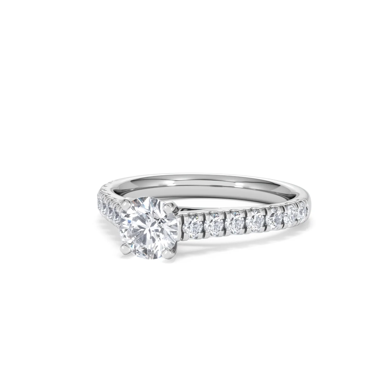 Natalia GIA Diamond Engagement Side Stone Ring 18KW Gold 1.15CT G/SI2 - Image 83