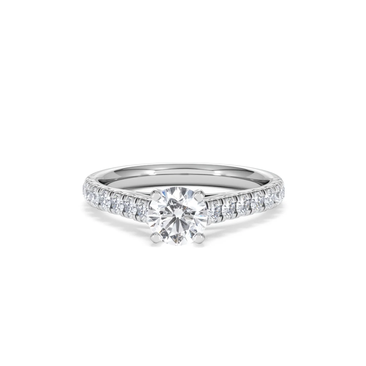 Natalia GIA Diamond Engagement Side Stone Ring 18KW Gold 1.15CT G/SI2 - Image 87