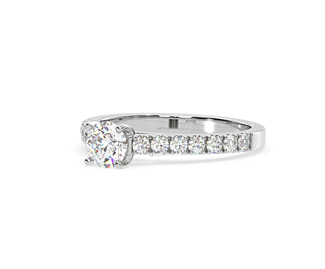 Natalia GIA Diamond Engagement Side Stone Ring 18KW Gold 1.15CT G/SI2 - Image 95