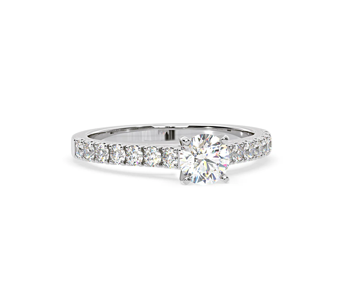 Natalia GIA Diamond Engagement Side Stone Ring Platinum 1.15CT G/SI2 - Image 164