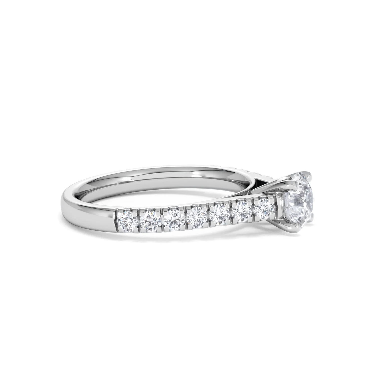 Natalia GIA Diamond Engagement Side Stone Ring Platinum 1.15CT G/SI2 - Image 23