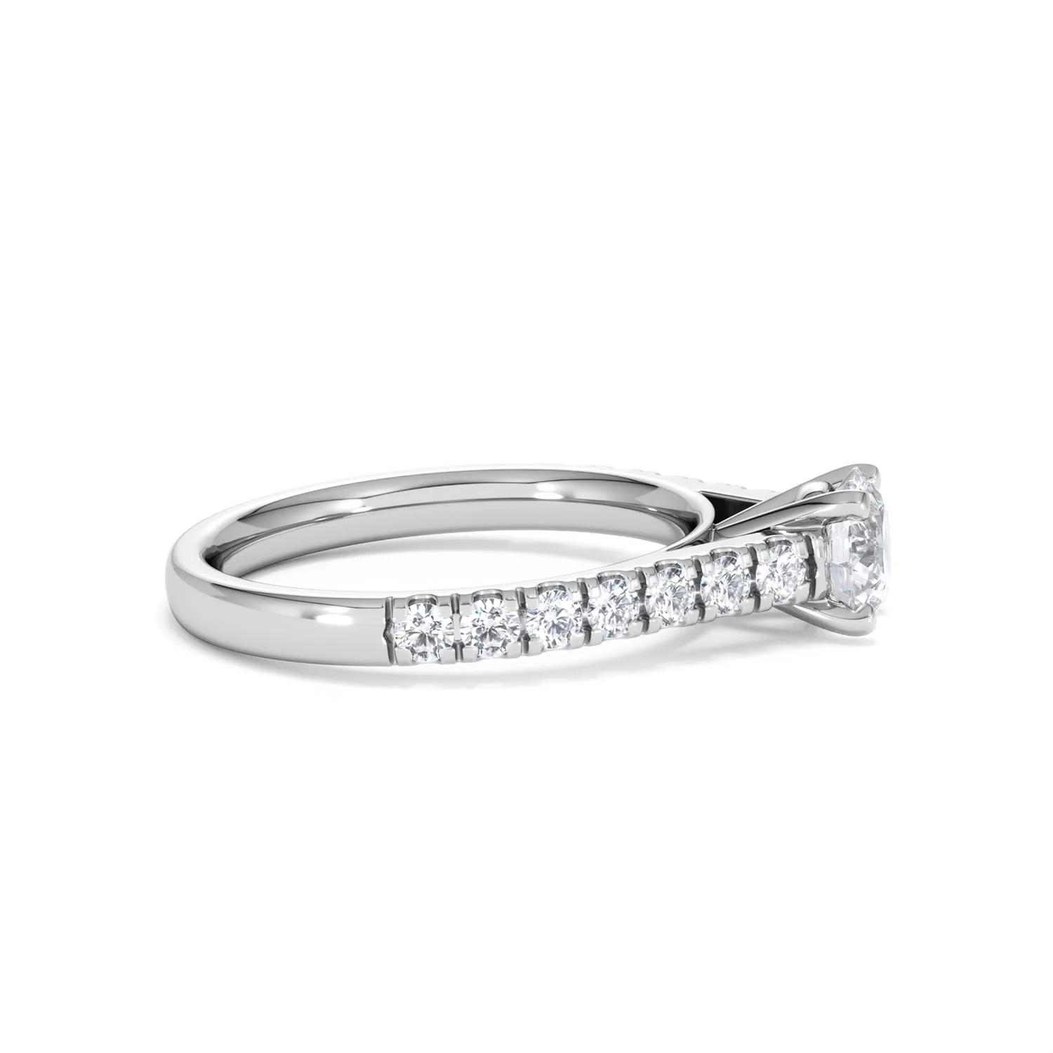 Natalia GIA Diamond Engagement Side Stone Ring Platinum 1.15CT G/SI2 - Image 26
