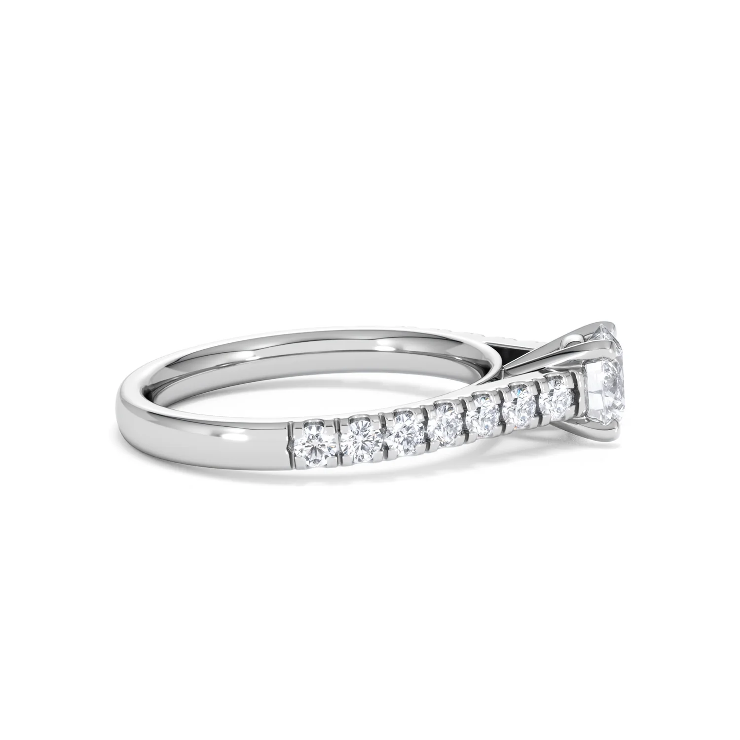 Natalia GIA Diamond Engagement Side Stone Ring Platinum 1.15CT G/SI2 - Image 27