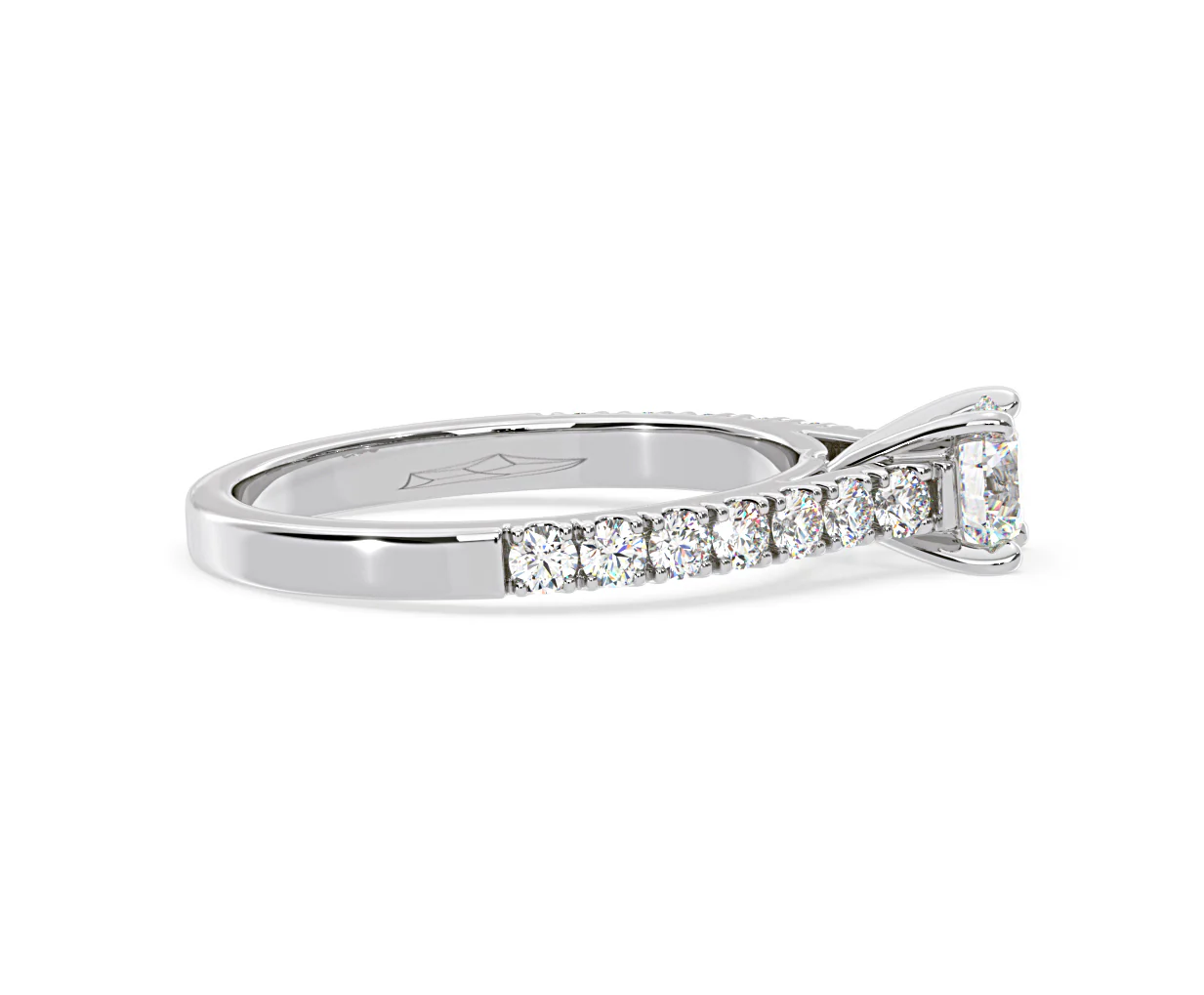 Natalia GIA Diamond Engagement Side Stone Ring Platinum 1.15CT G/VS2 - Image 148