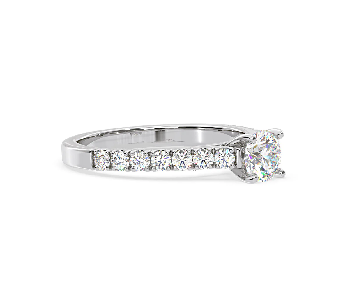 Natalia GIA Diamond Engagement Side Stone Ring Platinum 1.15CT G/VS2 - Image 157