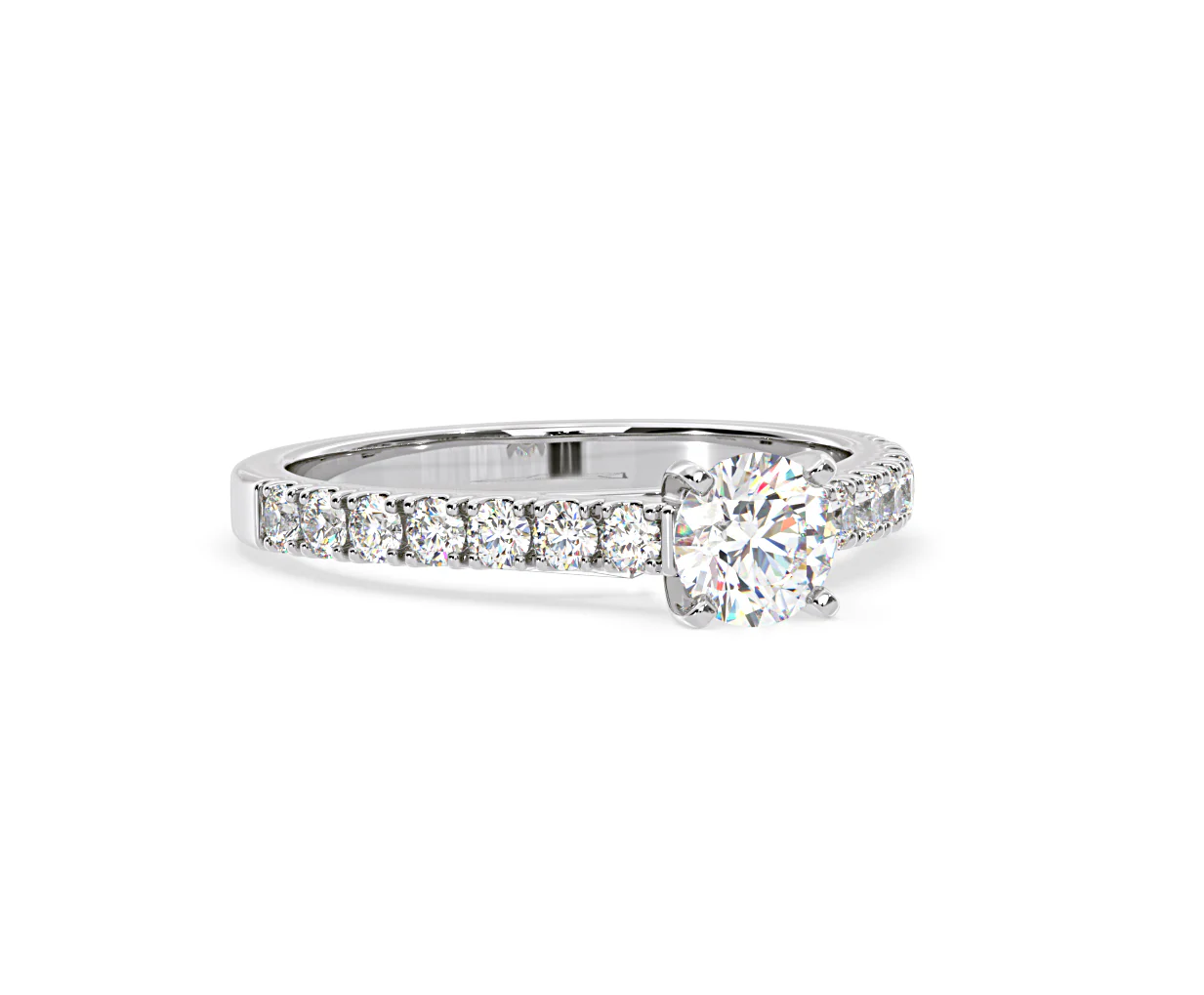 Natalia GIA Diamond Engagement Side Stone Ring Platinum 1.15CT G/VS2 - Image 162