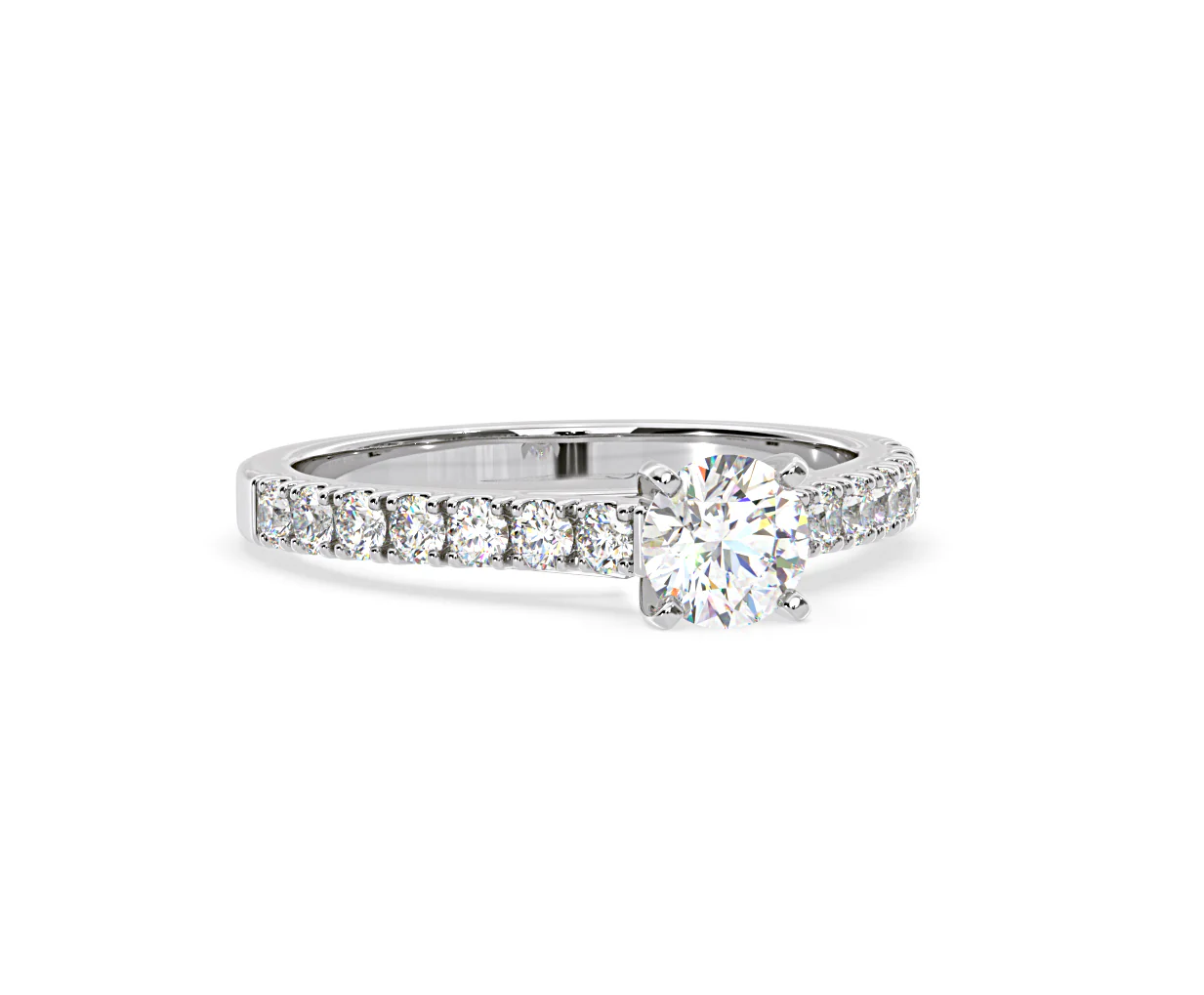 Natalia GIA Diamond Engagement Side Stone Ring Platinum 1.15CT G/VS2 - Image 163