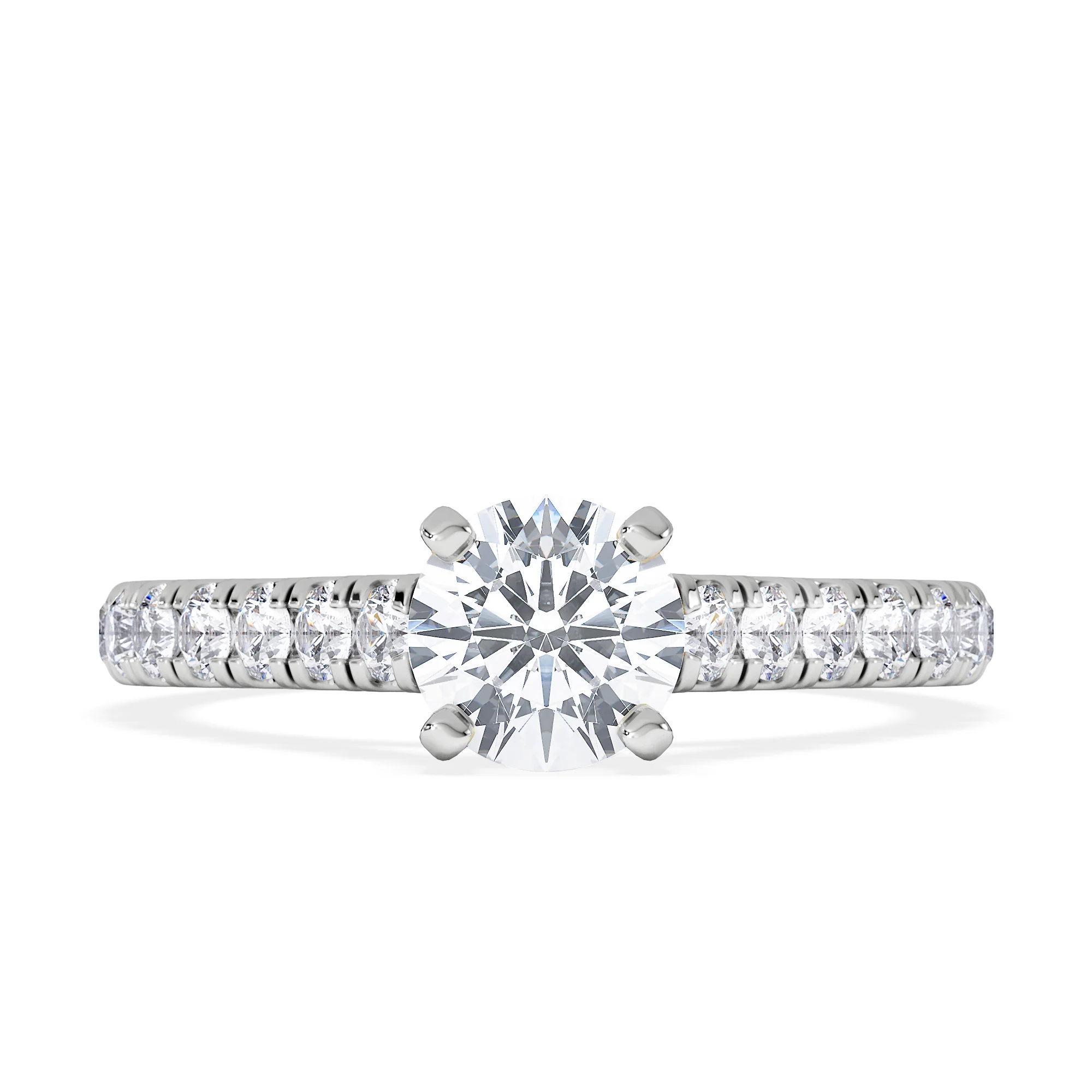 Natalia GIA Diamond Engagement Side Stone Ring Platinum 1.15CT G/VS2 - Image 6