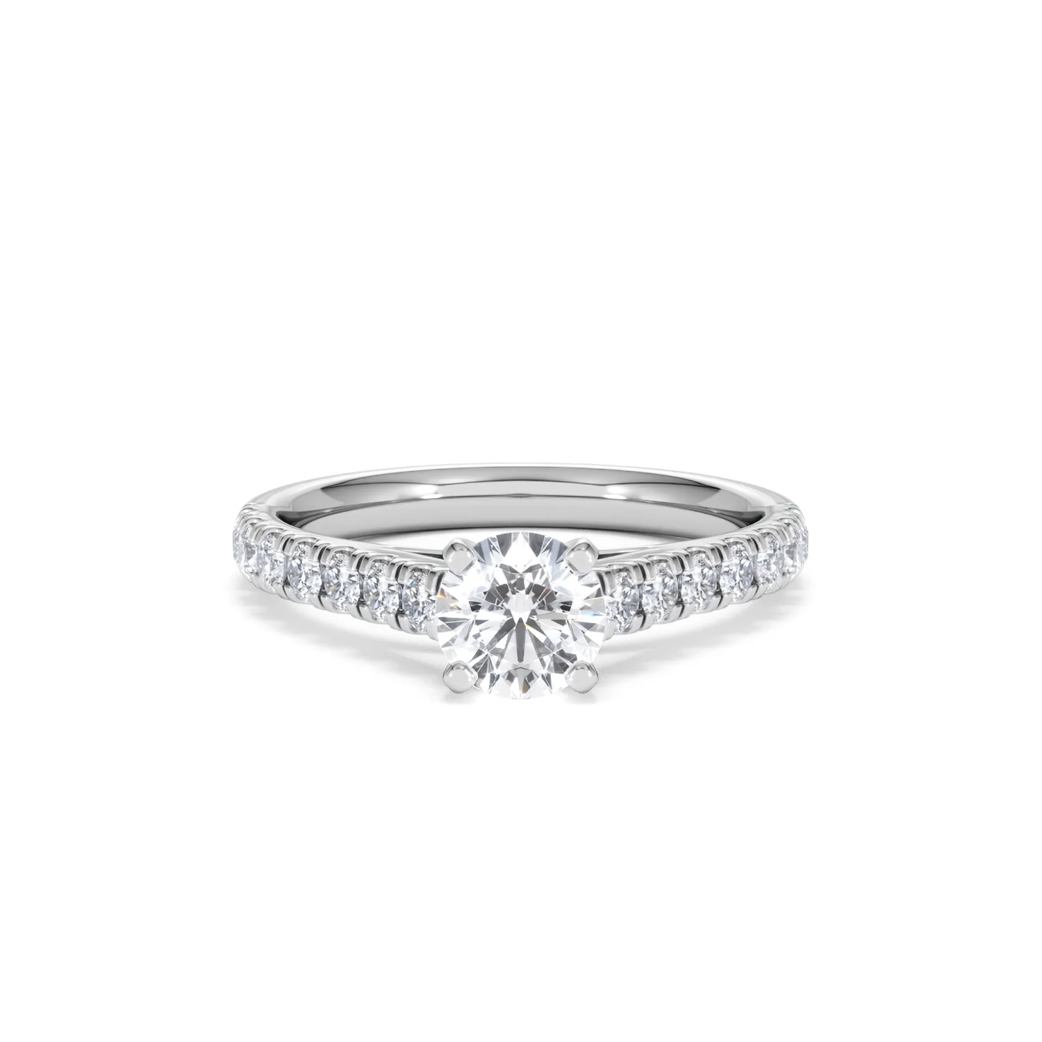 Natalia GIA Diamond Engagement Side Stone Ring Platinum 1.15CT G/VS2 - Image 8