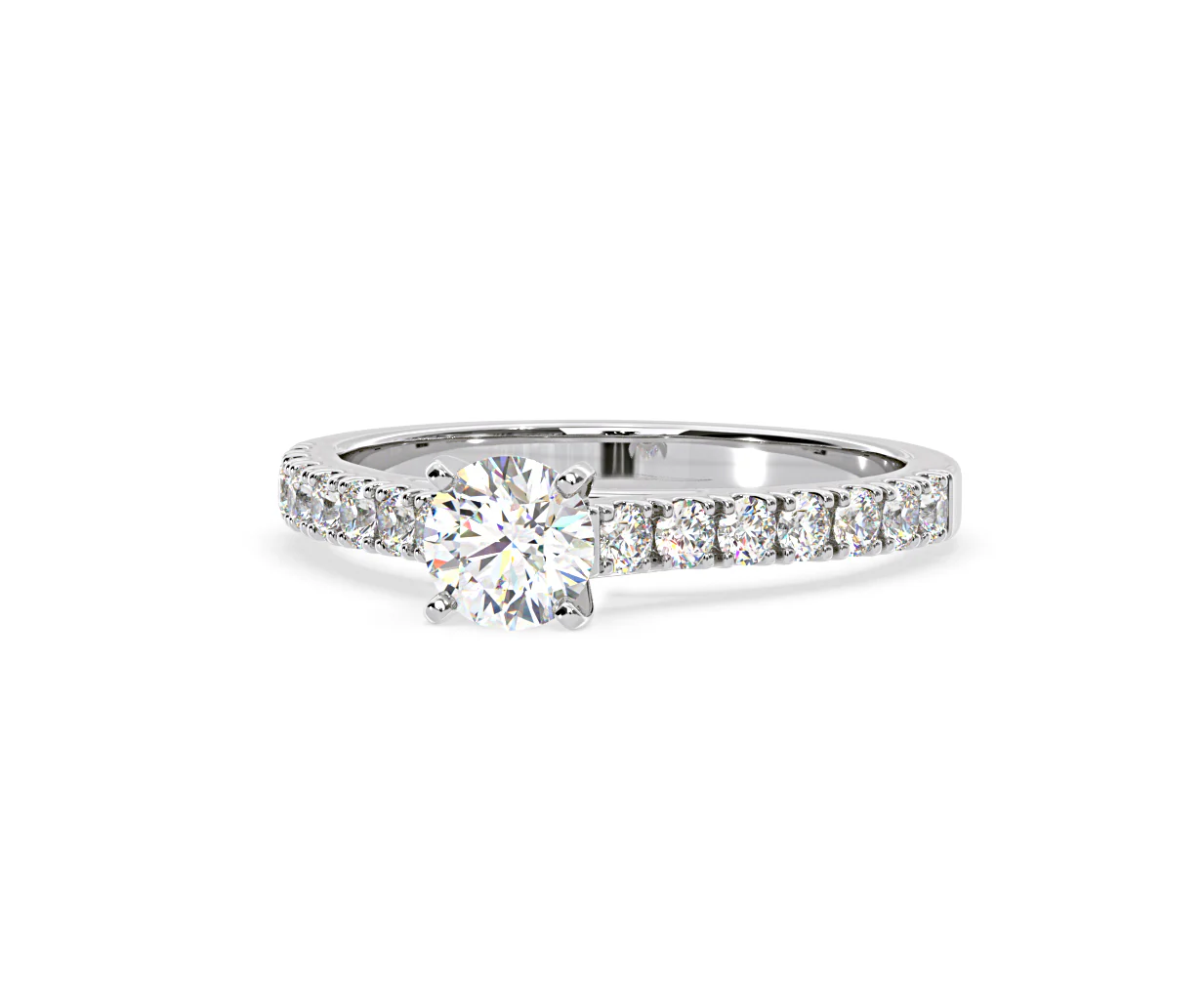 Natalia GIA Diamond Engagement Side Stone Ring Platinum 1.15CT G/VS2 - Image 91
