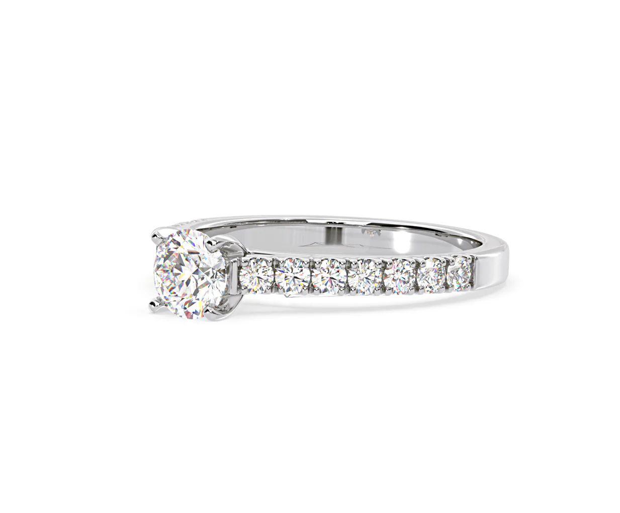 Natalia GIA Diamond Engagement Side Stone Ring Platinum 1.15CT G/VS2 - Image 96