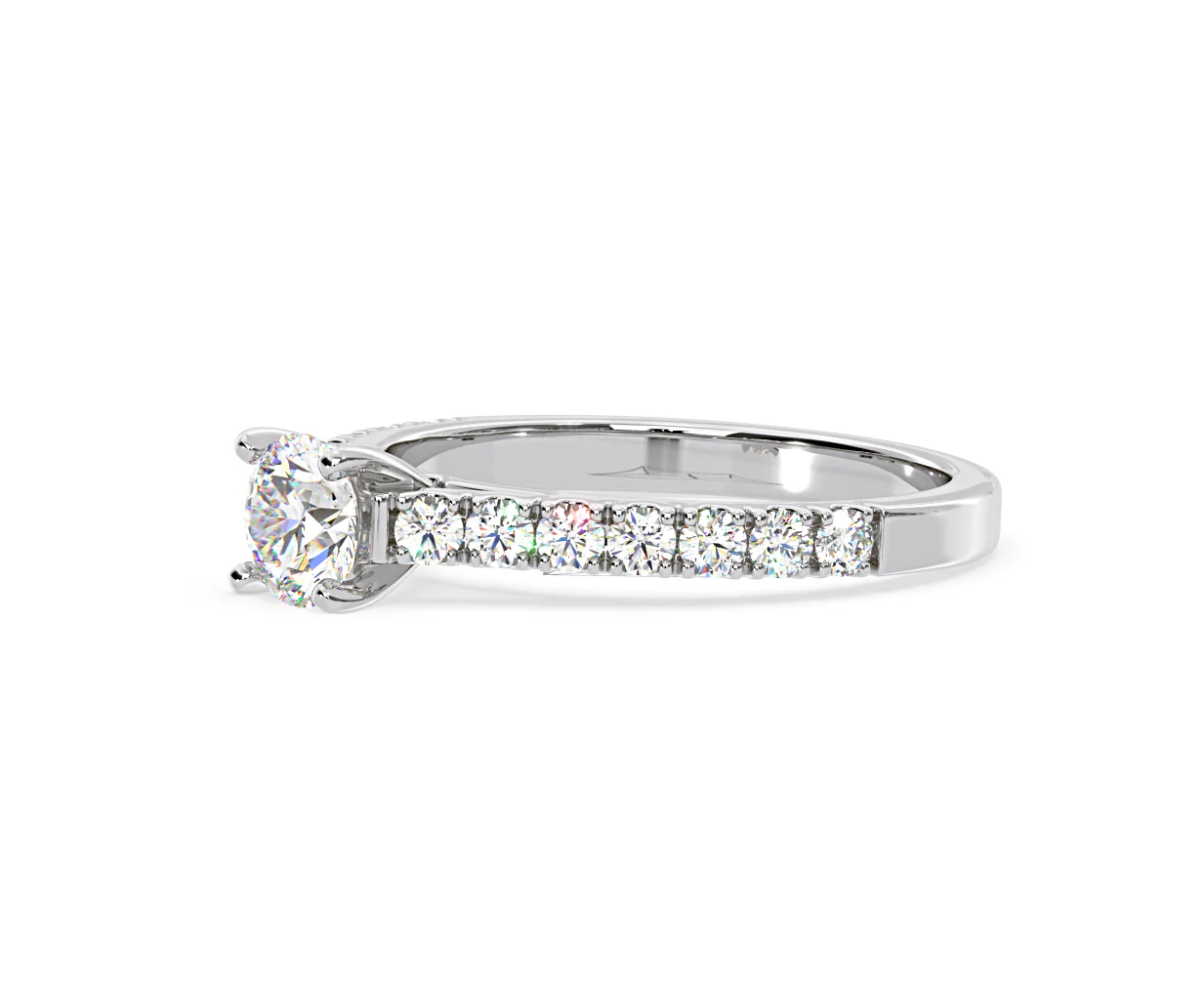 Natalia GIA Diamond Engagement Side Stone Ring Platinum 1.15CT G/VS2 - Image 99