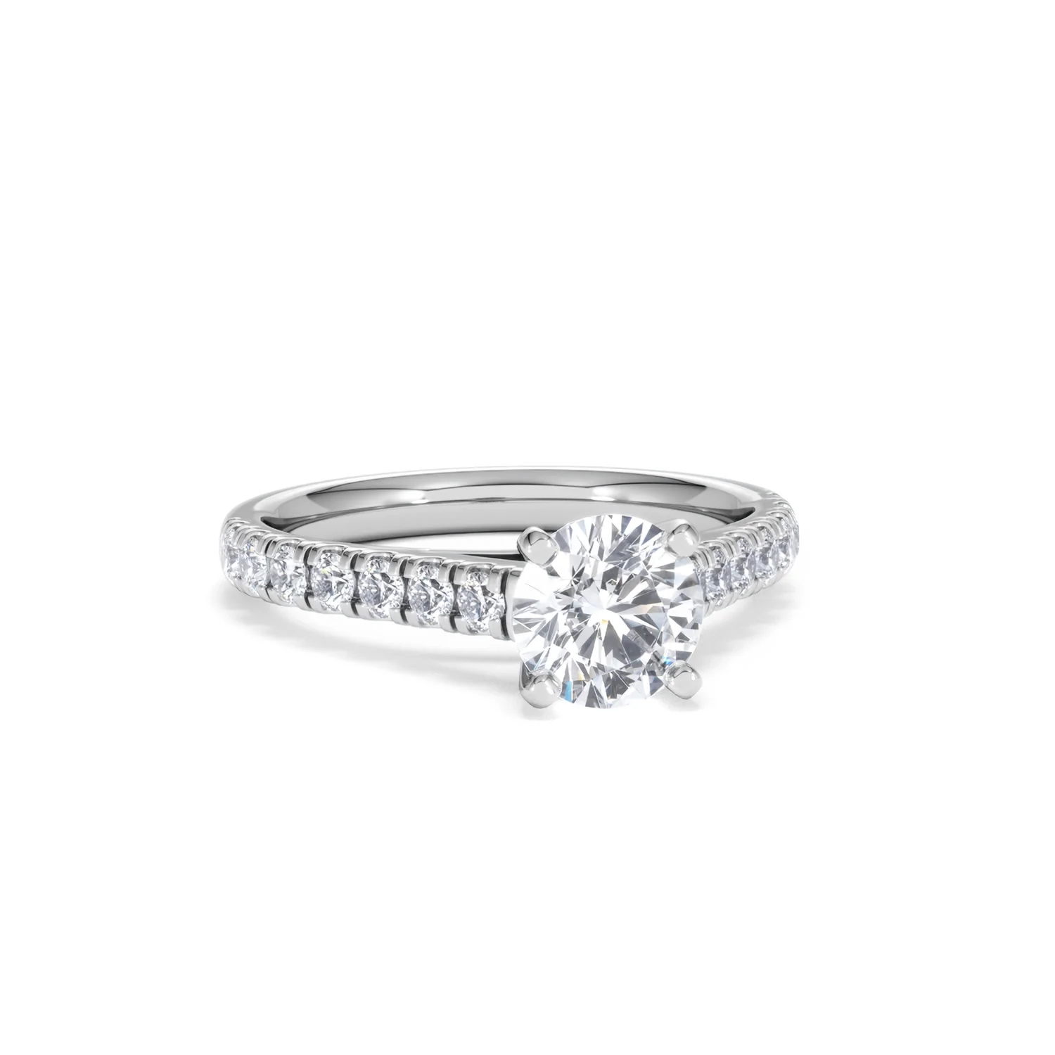Natalia GIA Diamond Engagement Side Stone Ring Platinum 1.40CT G/VS1 - Image 11