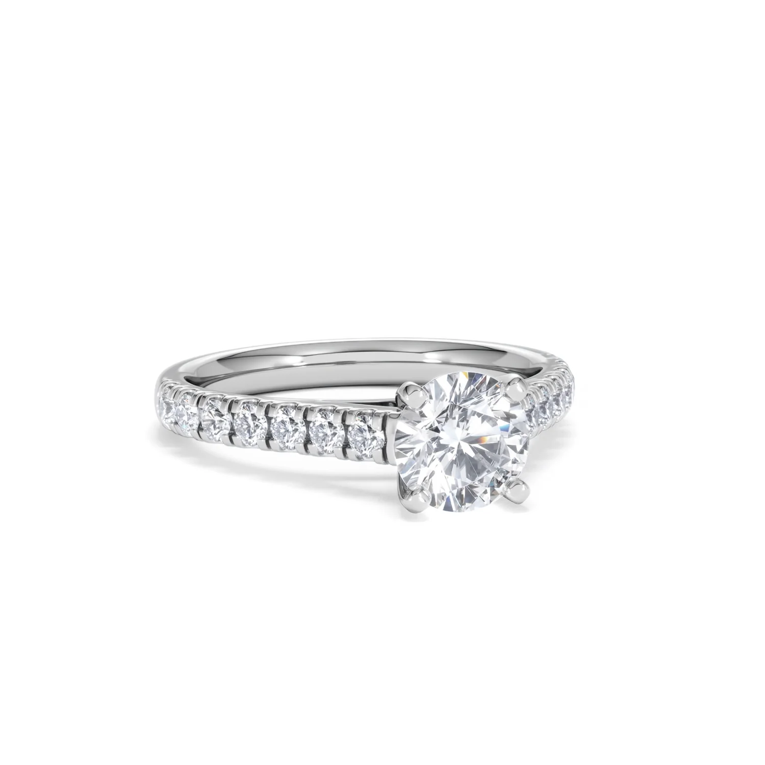 Natalia GIA Diamond Engagement Side Stone Ring Platinum 1.40CT G/VS1 - Image 12