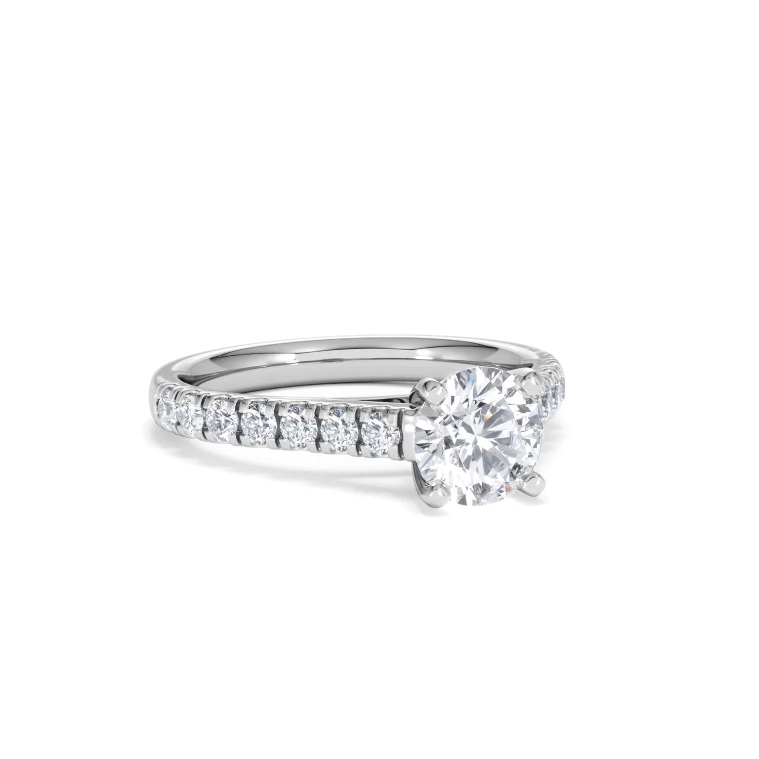 Natalia GIA Diamond Engagement Side Stone Ring Platinum 1.40CT G/VS1 - Image 13