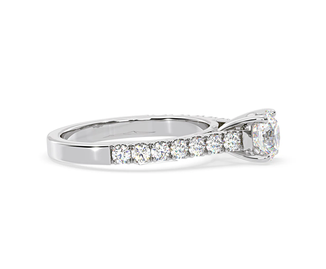 Natalia GIA Diamond Engagement Side Stone Ring Platinum 1.40CT G/VS1 - Image 150