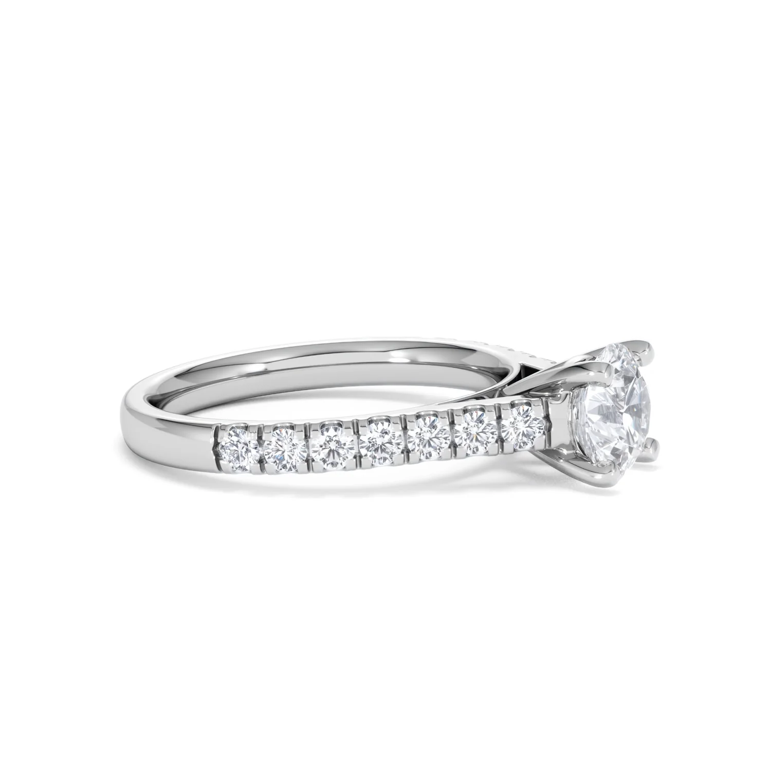 Natalia GIA Diamond Engagement Side Stone Ring Platinum 1.40CT G/VS1 - Image 22