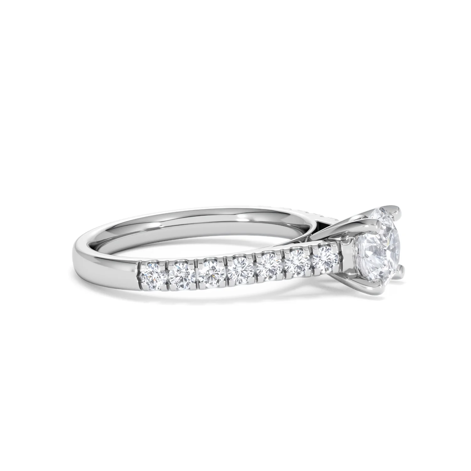 Natalia GIA Diamond Engagement Side Stone Ring Platinum 1.40CT G/VS1 - Image 23