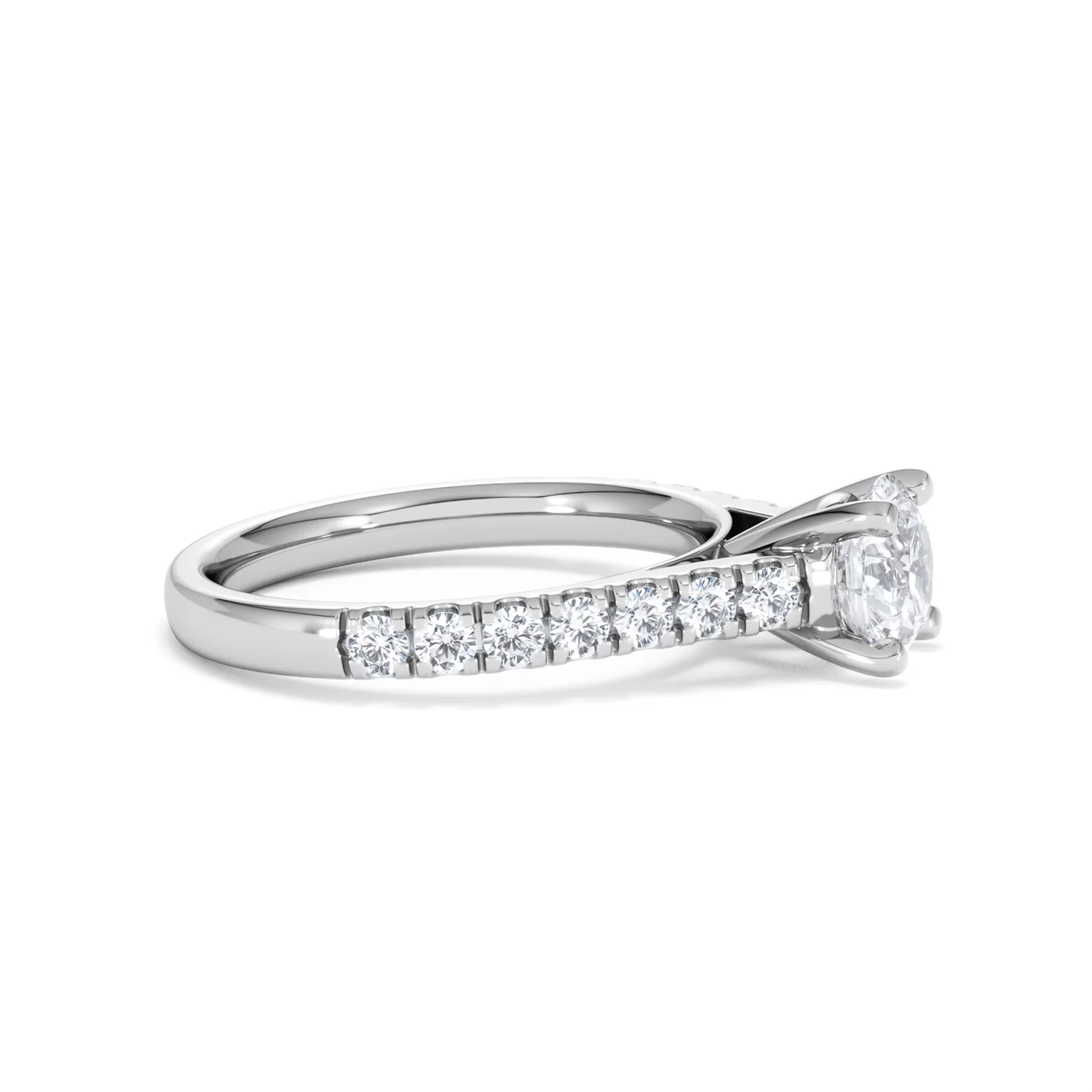 Natalia GIA Diamond Engagement Side Stone Ring Platinum 1.40CT G/VS1 - Image 24