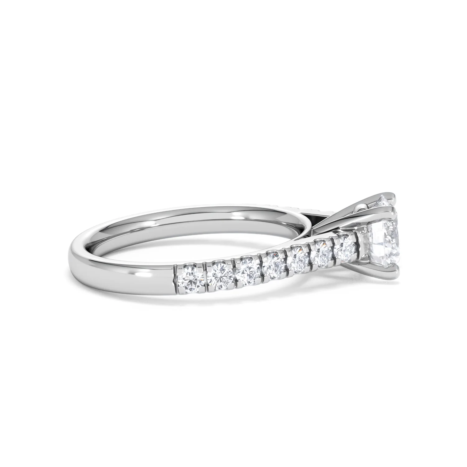 Natalia GIA Diamond Engagement Side Stone Ring Platinum 1.40CT G/VS1 - Image 27