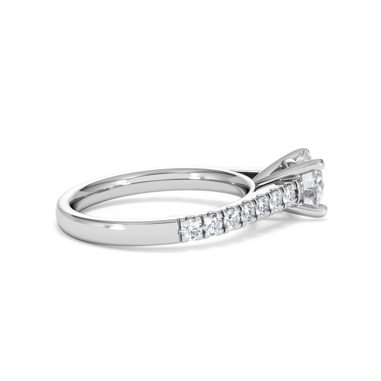 Natalia GIA Diamond Engagement Side Stone Ring Platinum 1.40CT G/VS1 - Image 31