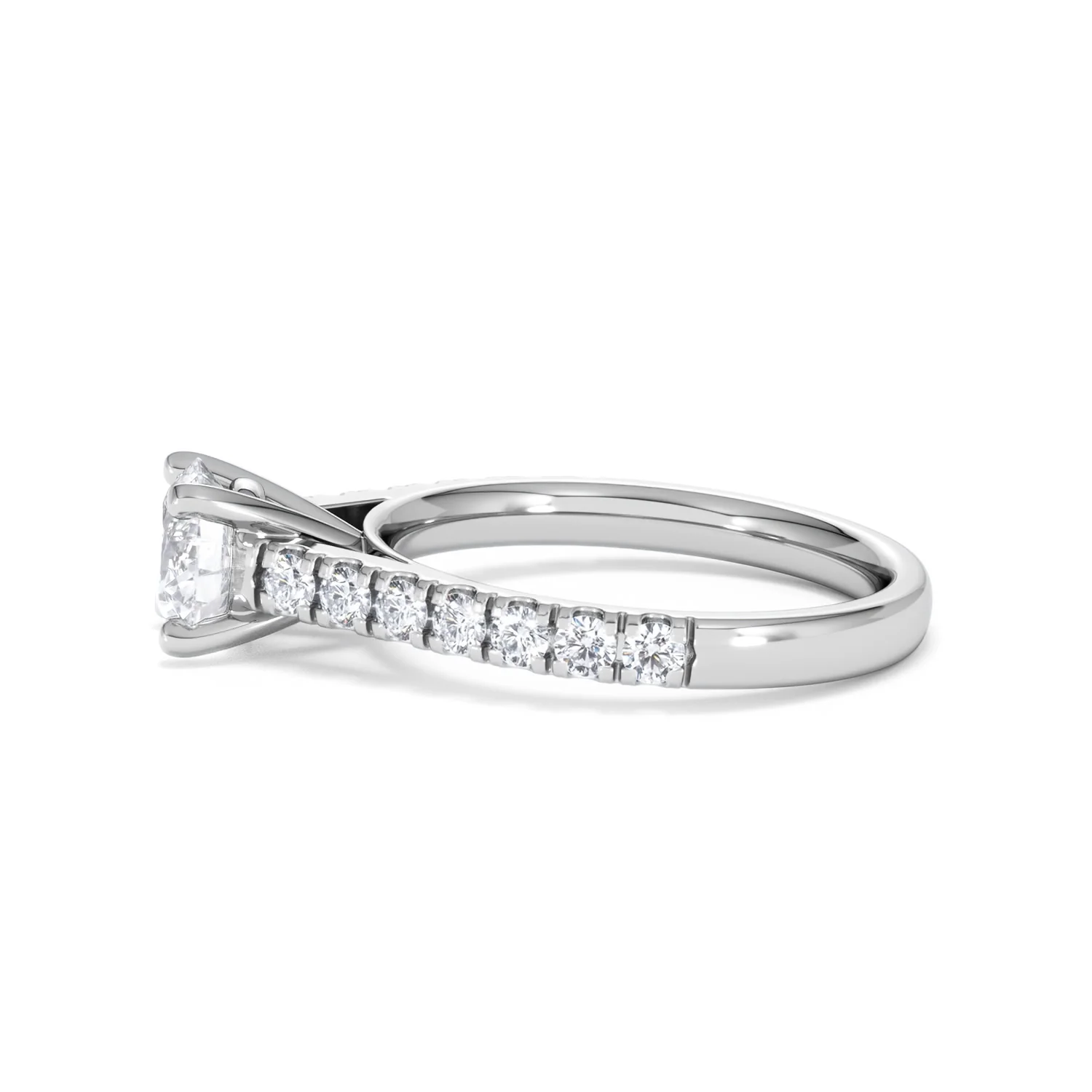 Natalia GIA Diamond Engagement Side Stone Ring Platinum 1.40CT G/VS1 - Image 69